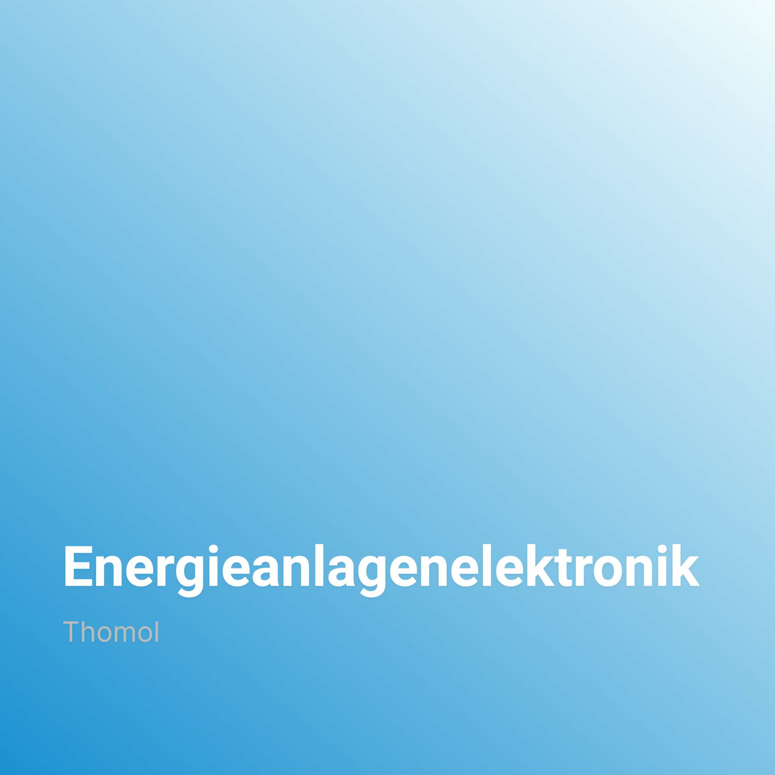 Energieanlagenelektronik