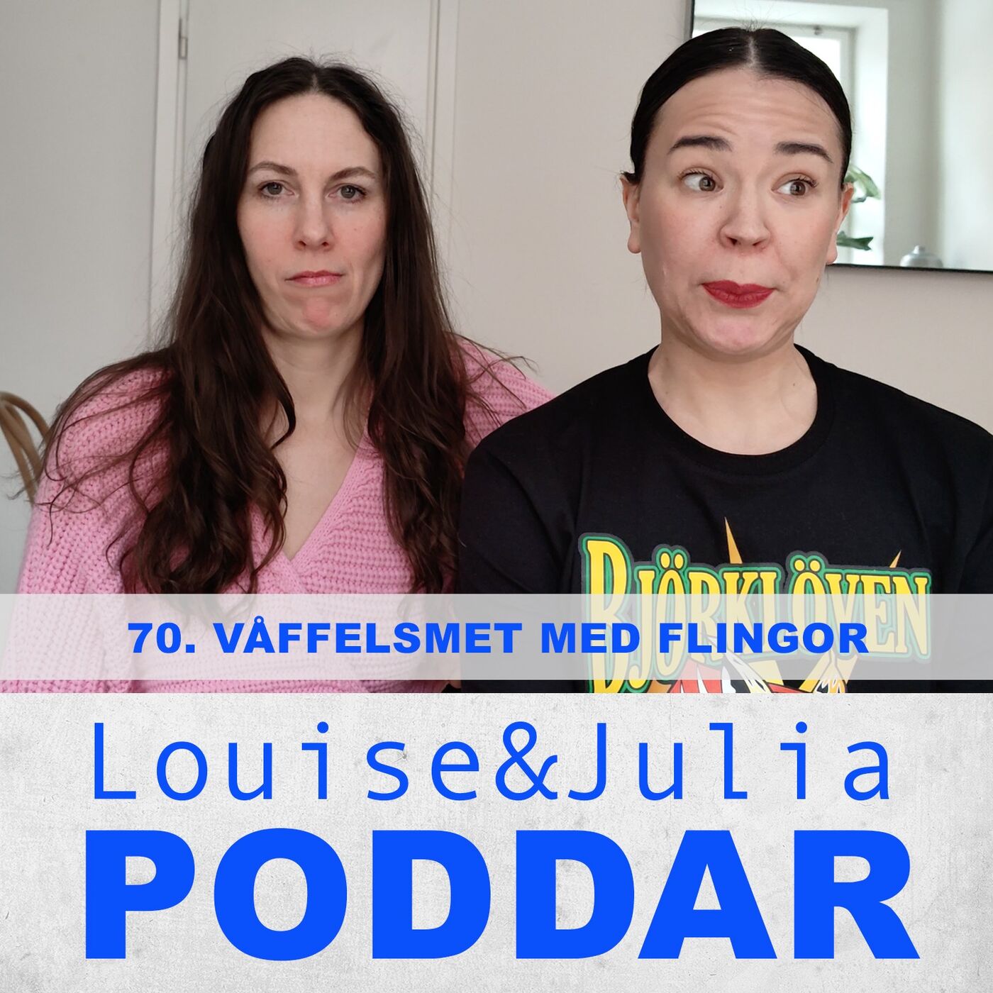 70. Våffelsmet med flingor