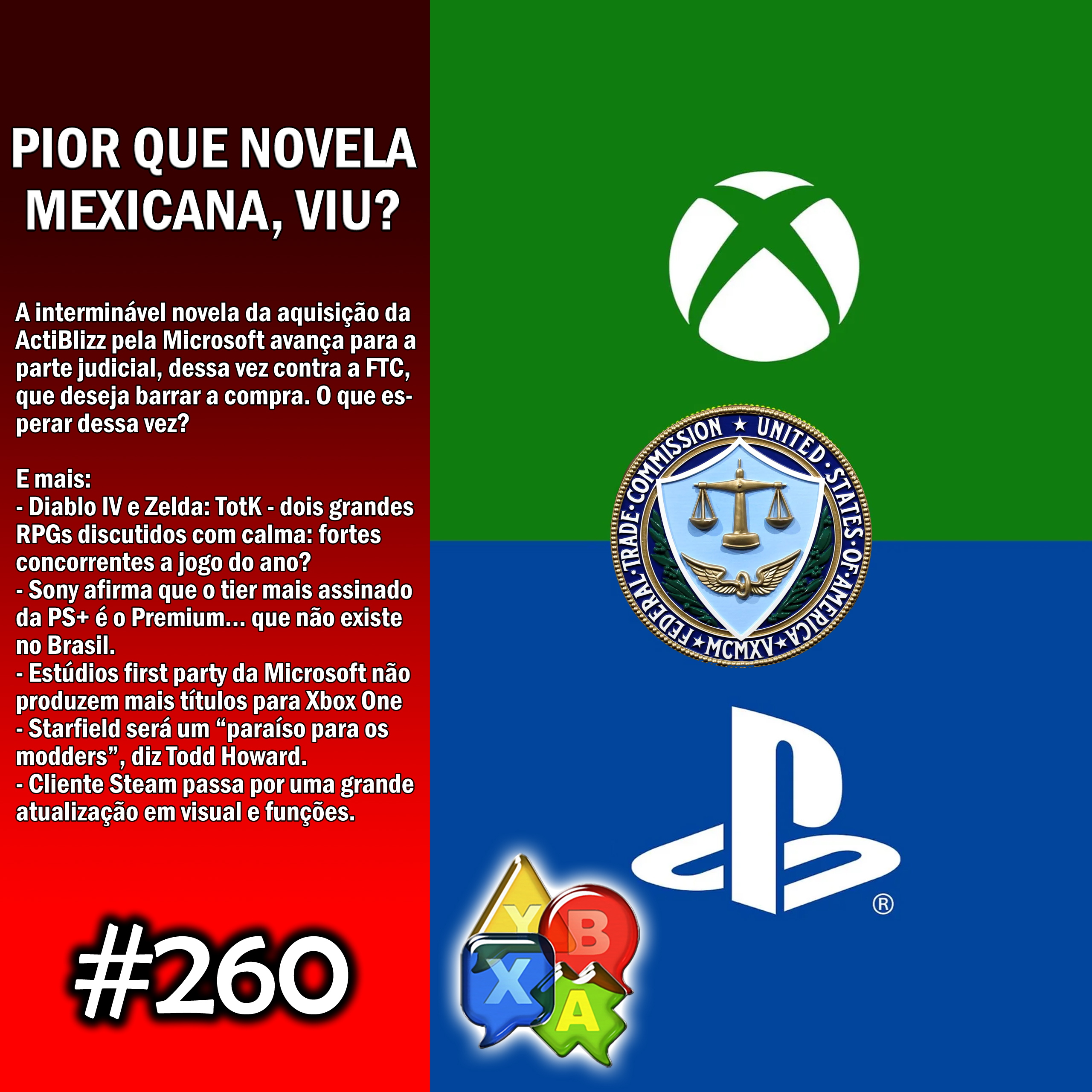 Jogando Papo Nº 260 – FTC x Microsoft: a novela mexicana