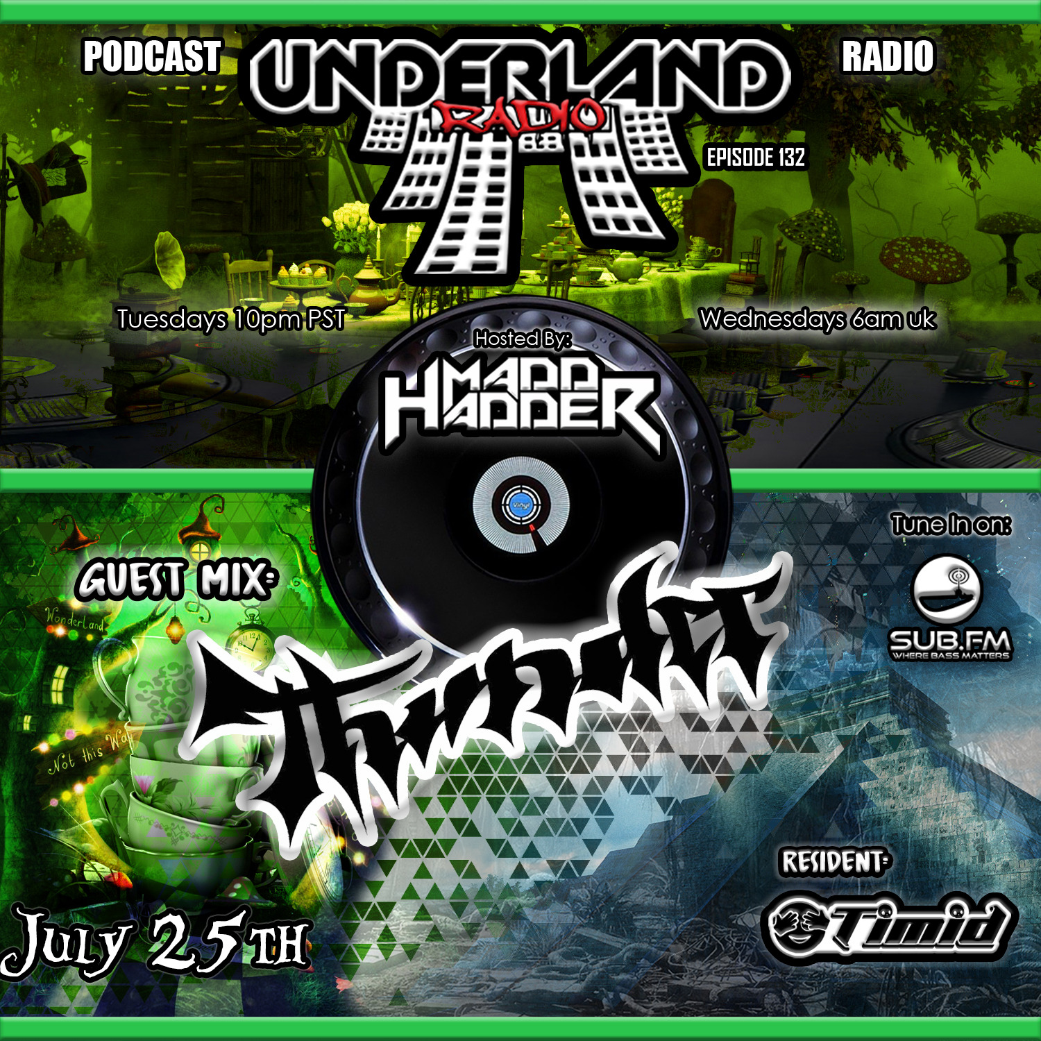 Episode 0132 Underland Radio - Guest Mix: DJ Thunder