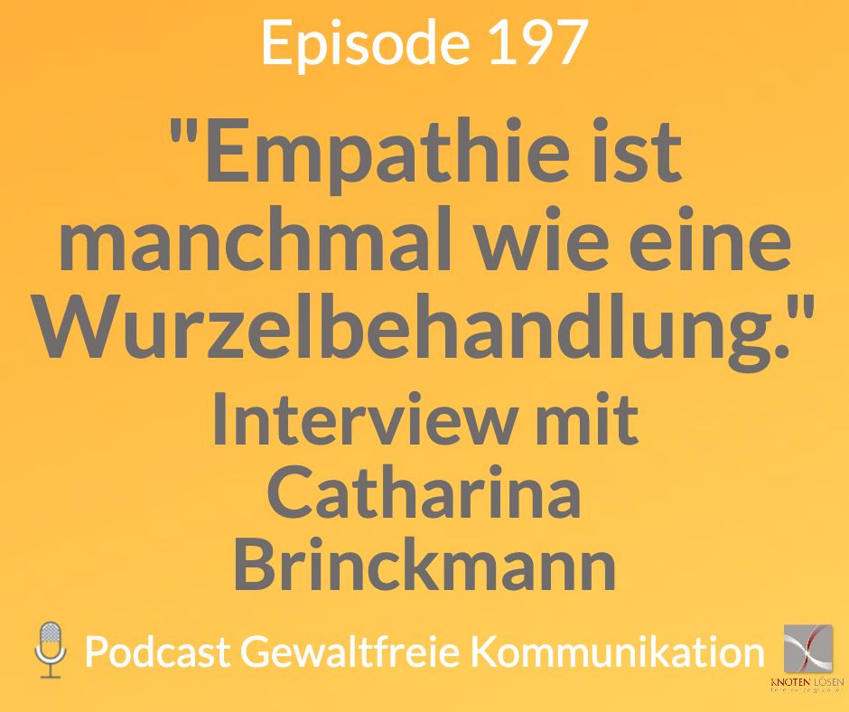 "Emphathie ist manchmal wie eine Wurzelbehandlung" - Interview mit Catharina Brinckmann