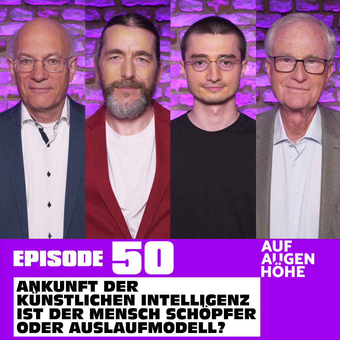 ⁣ANKUNFT DER K&Uuml;NSTLICHEN INTELLIGENZ mit Edwin Huber, Chris Waikiki, Navid Unger und Borwin Bandelow
