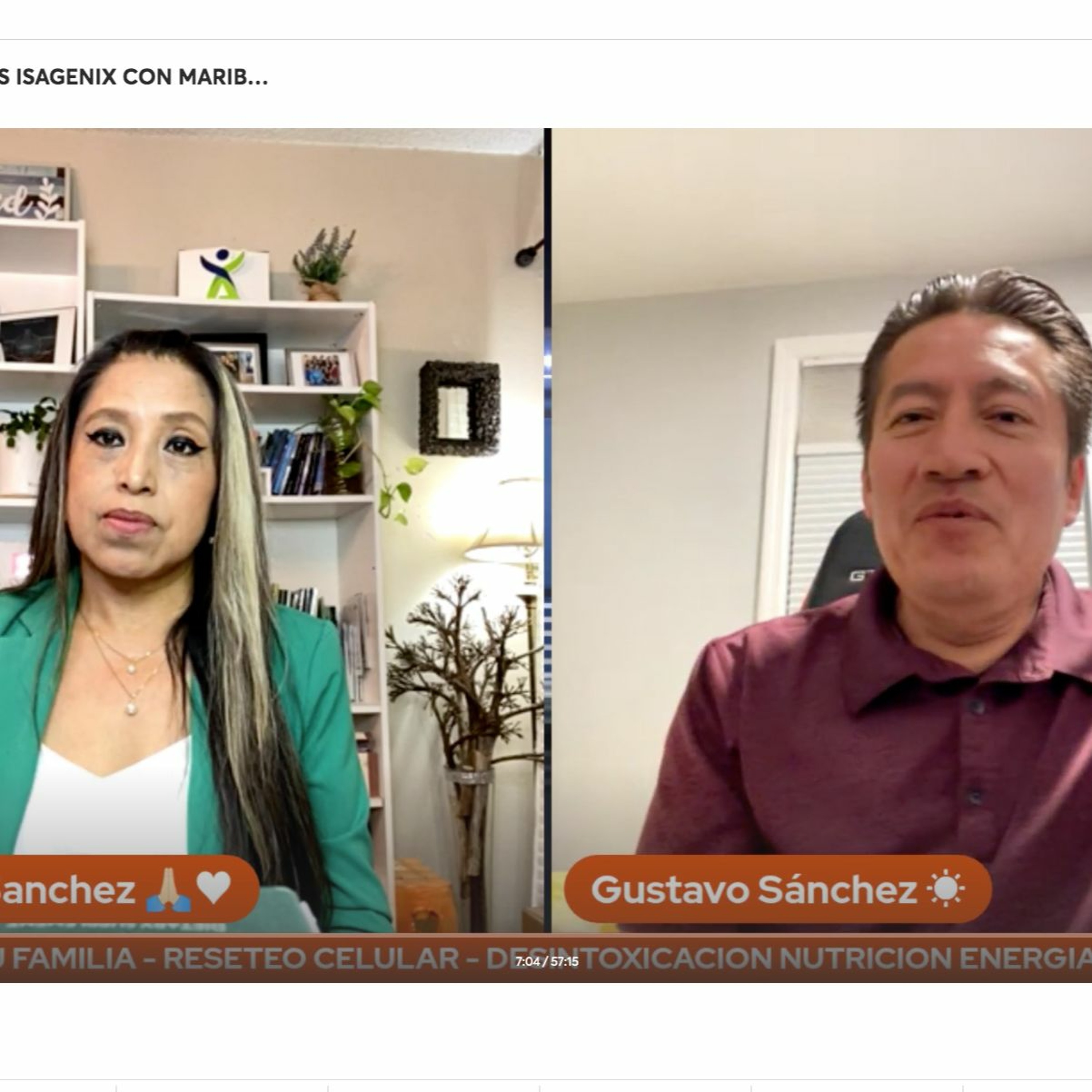 ⁣TESTIMONIOS Y BENFICIOS DE PRODUCTOS ISAGENIX CON MARIBEL SANCHEZ Y GUSTAVO SANCHEZ