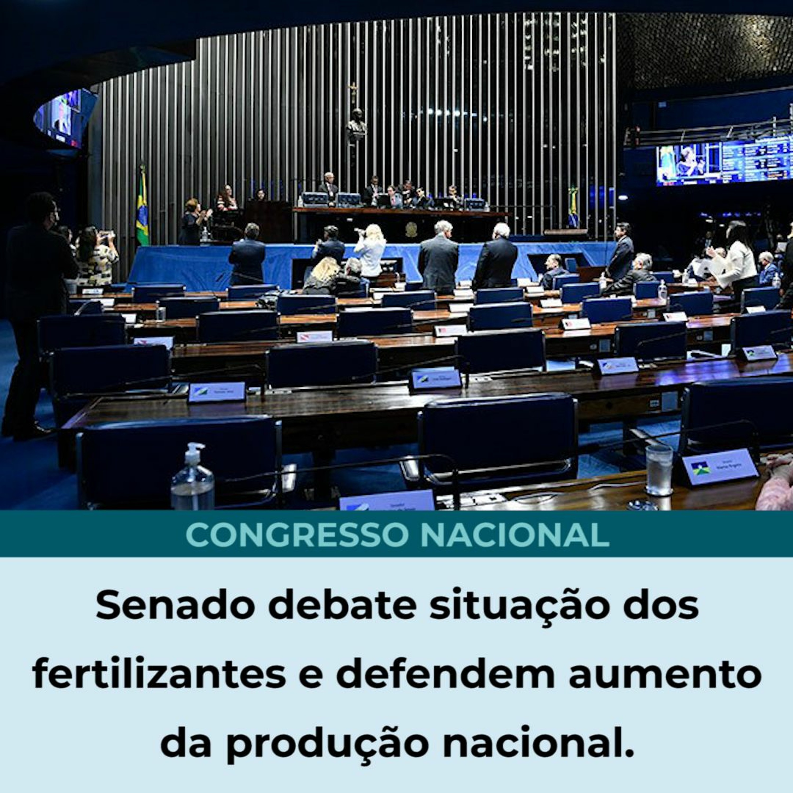 ⁣Senado debate situação dos fertilizantes e defendem aumento da produção nacional