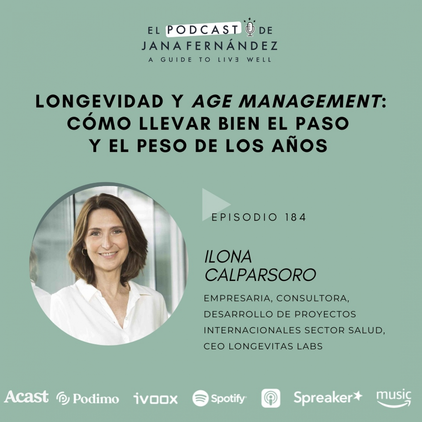 ⁣Longevidad y 'age management', con Ilona Calparsoro