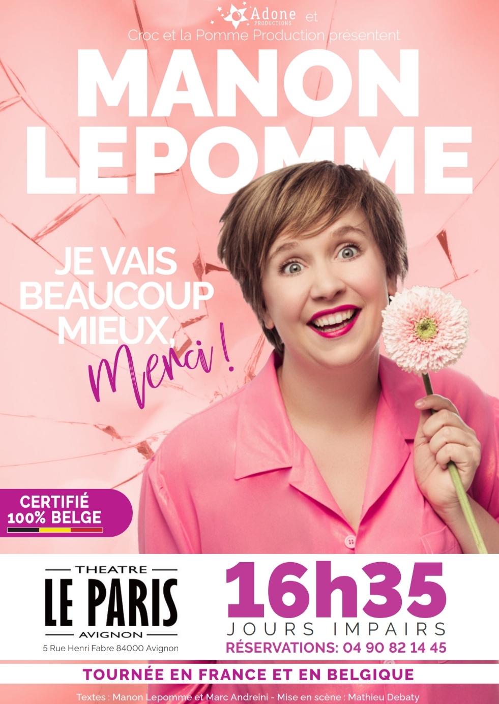 Manon lepomme Théâtre Le paris 16h35