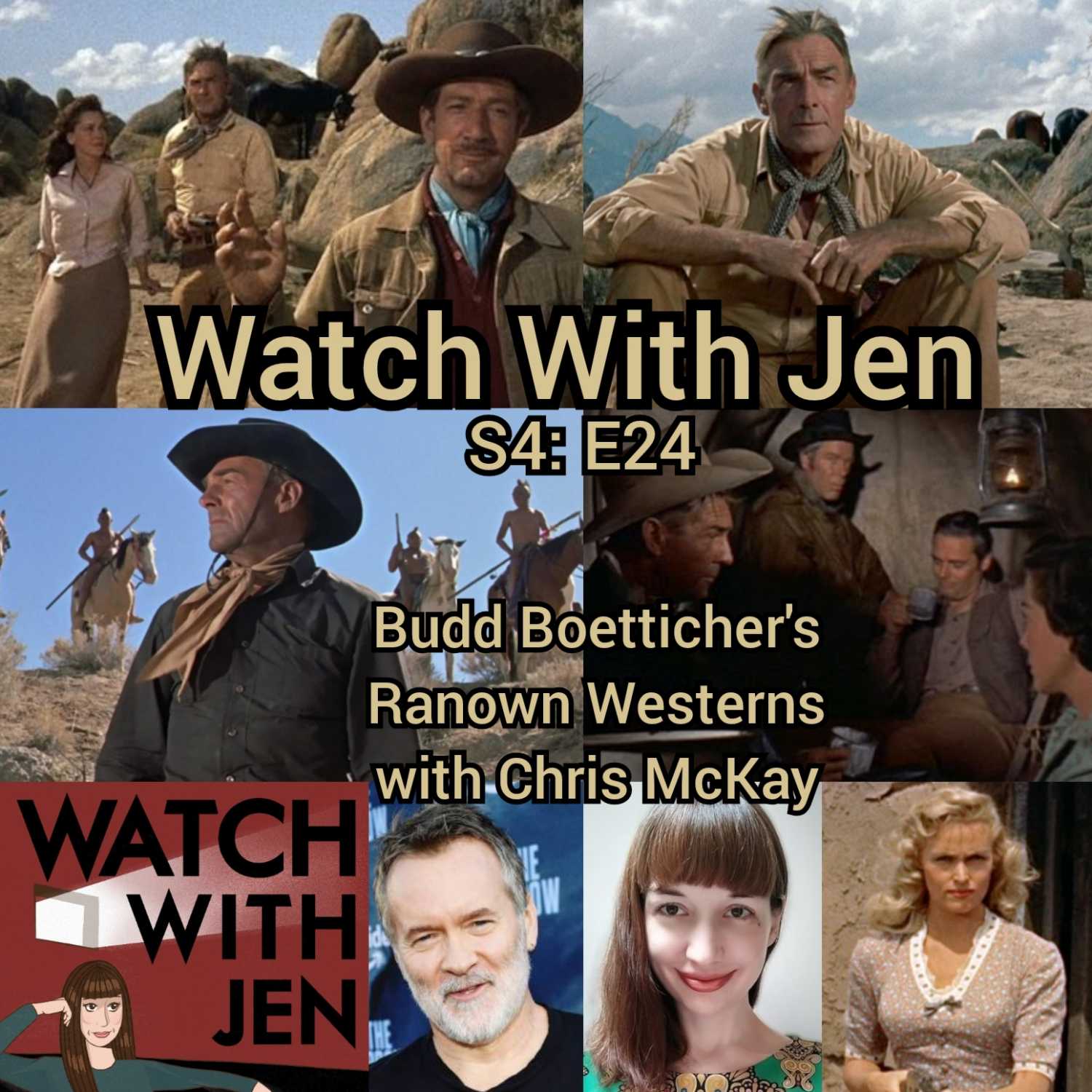 ⁣Watch With Jen - S4: E24 - Budd Boetticher's Ranown Westerns with Chris McKay