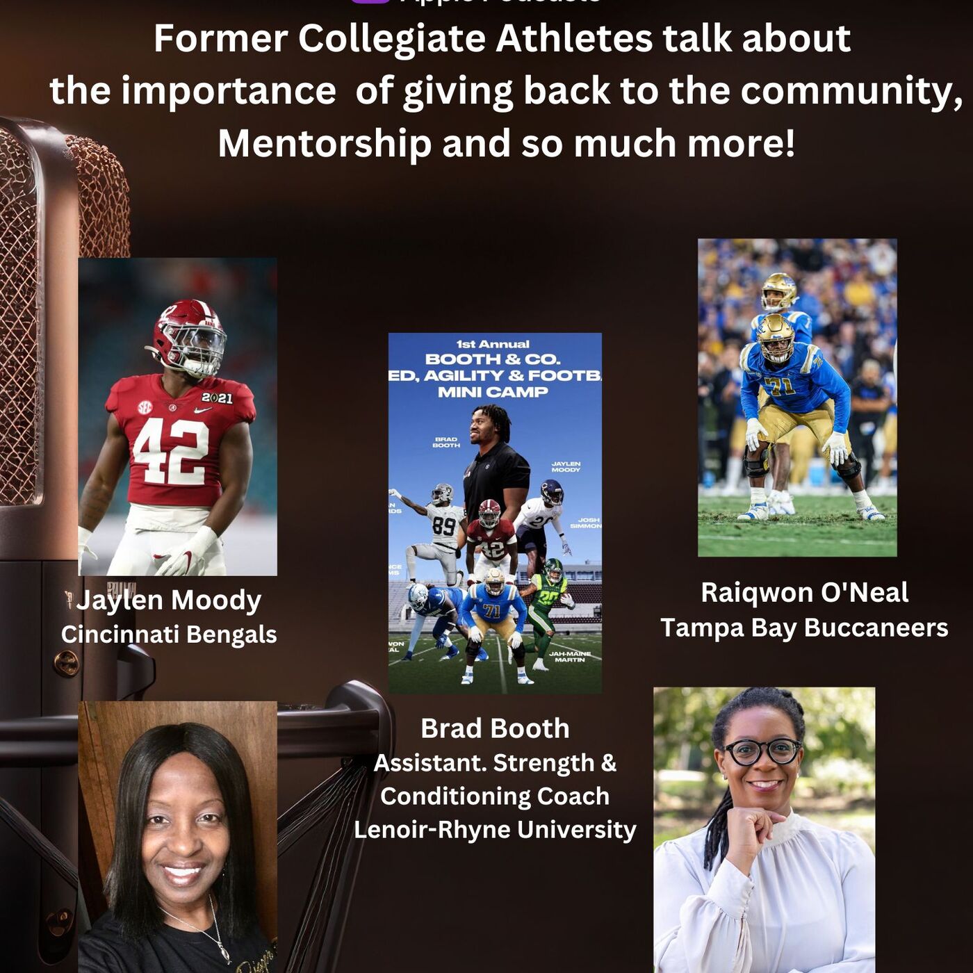 Join us as Former Collegiate Athletes talk about  the importance of giving back to the community, Mentorship and so much more!