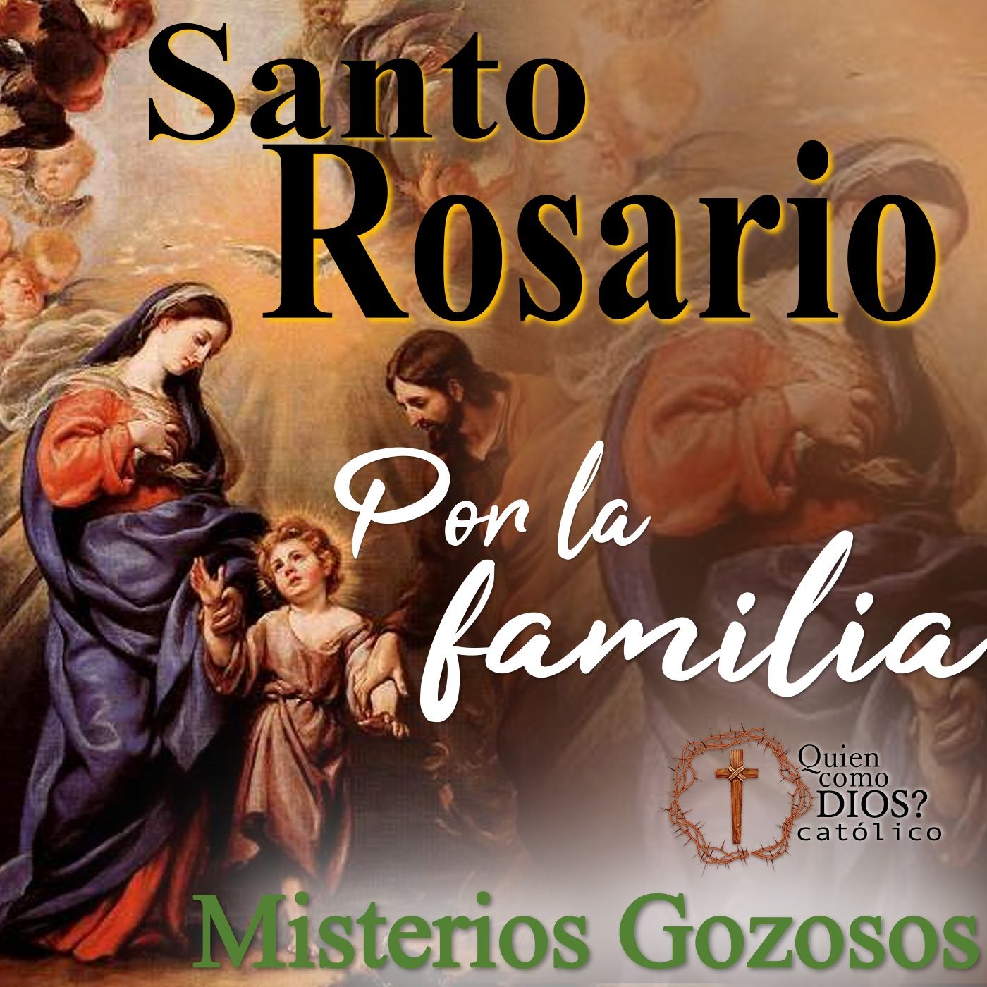 Santo Rosario ▶︎ por la 👨&zwj;👩&zwj;👧&zwj;👦 Familia▸ Misterios GOZOSOS 🥲 [Lunes y S&aacute;bado]