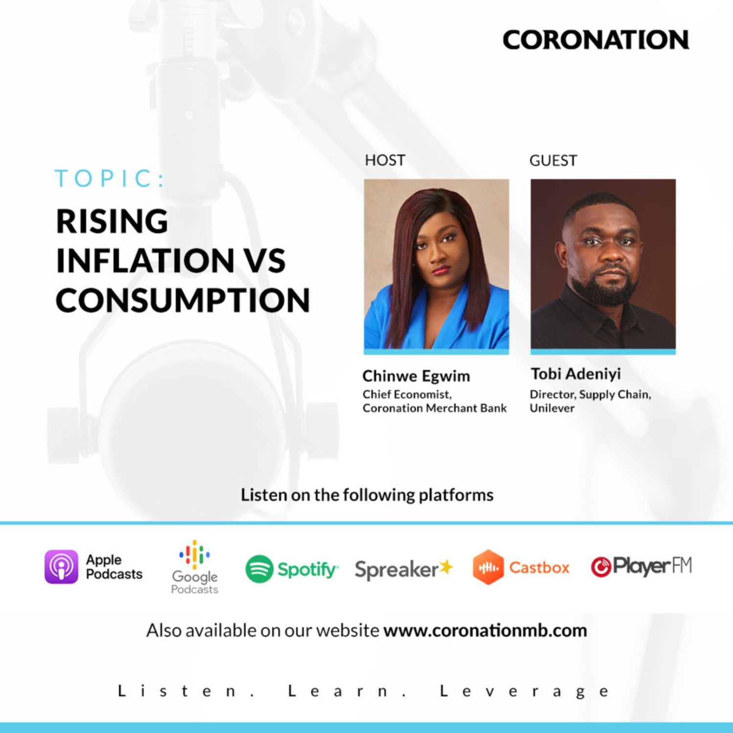 ⁣Coronation Merchant Bank Presents:  Rising Inflation vs Consumption