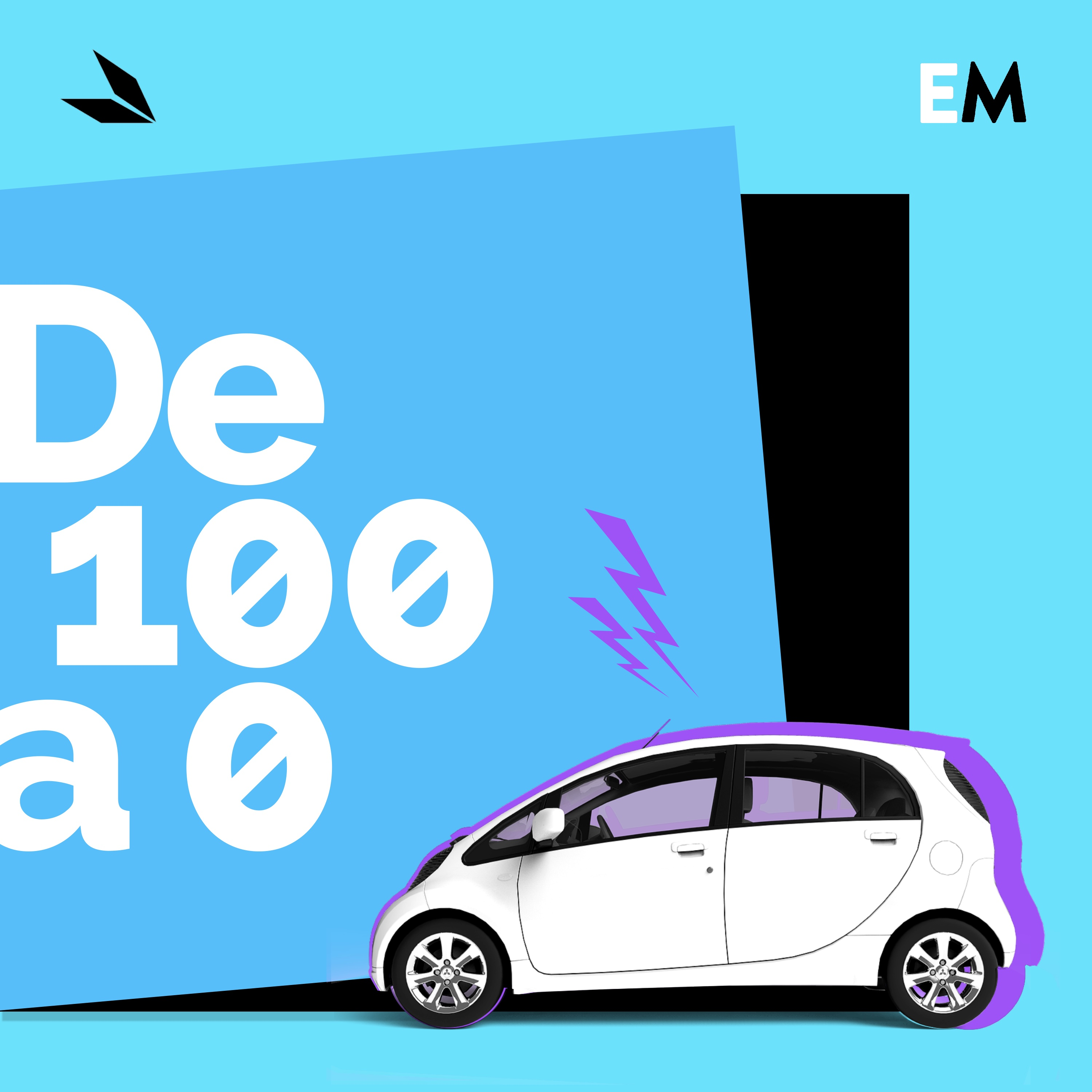 De 100 a 0 