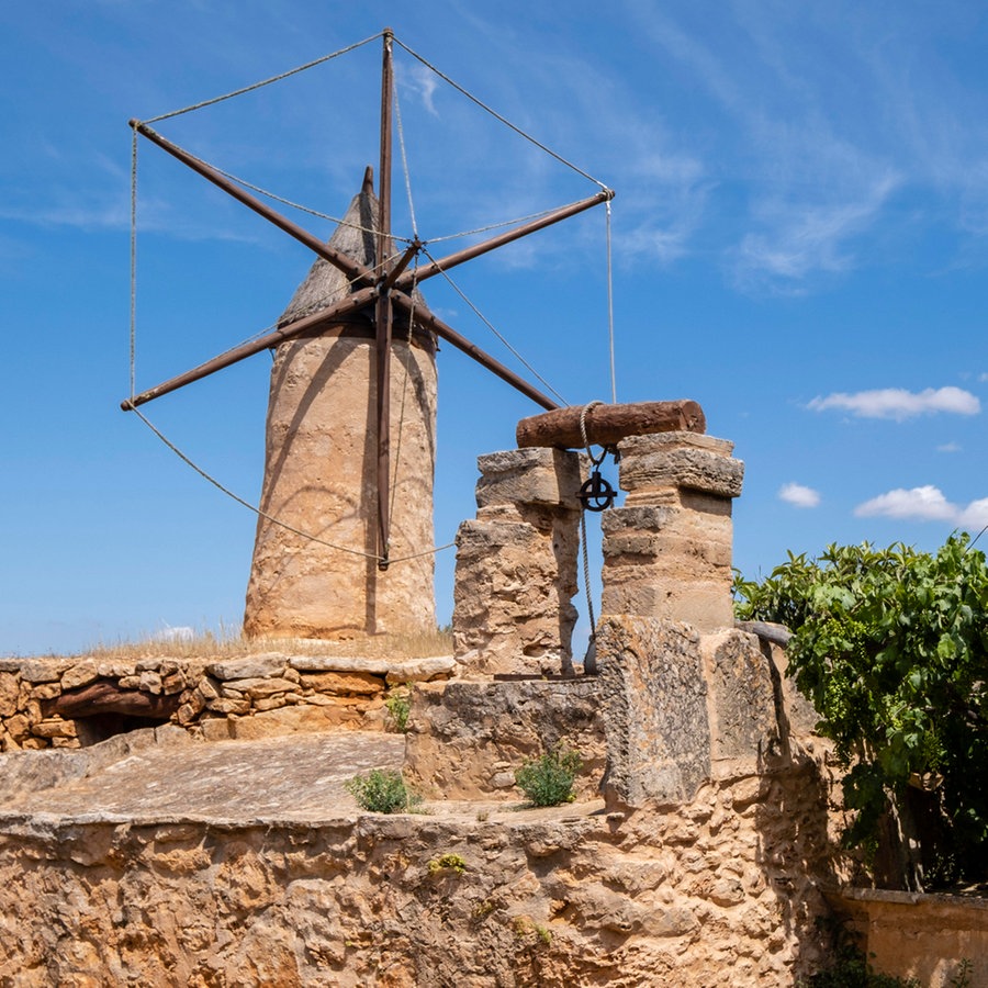 Windmühlen auf Mallorca als Energielieferant