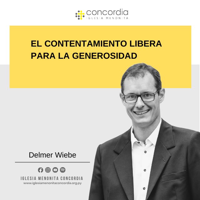 El contentamiento libera para la generosidad