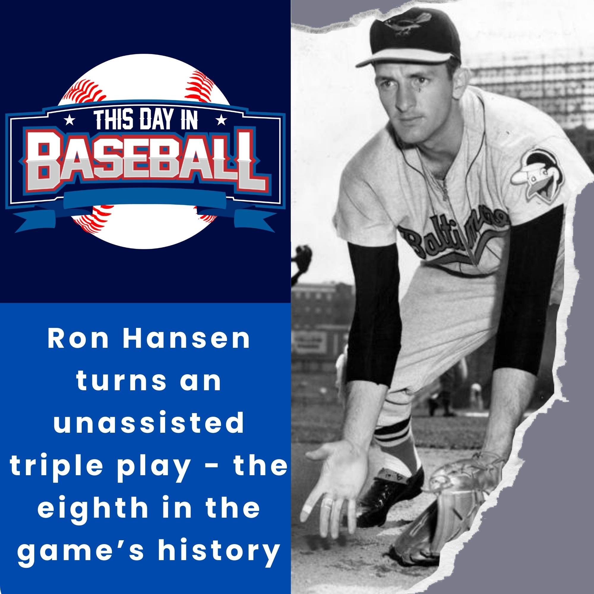 July 29 - Ron Hansen turns an unassisted triple play