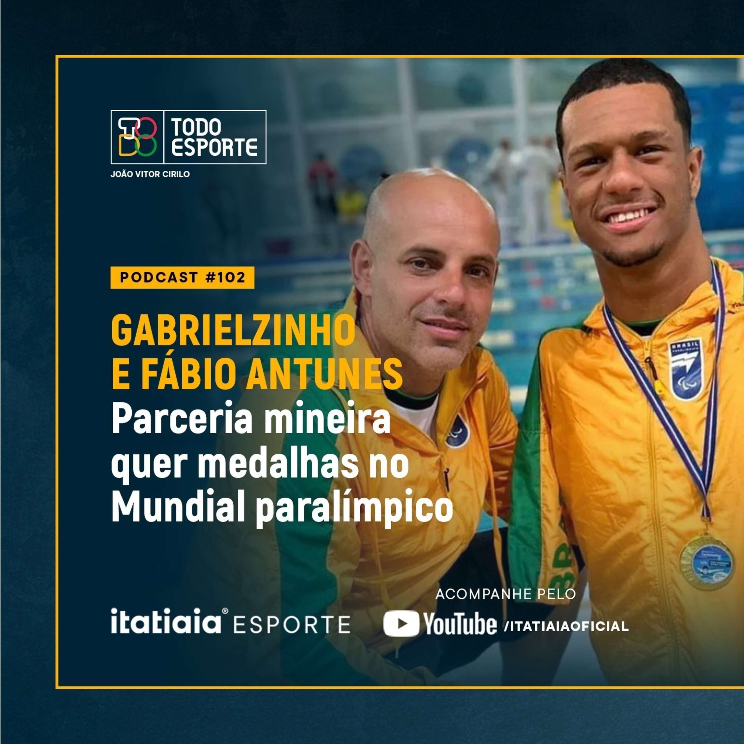 Gabriel Araújo e Fábio Antunes | Parceria mineira projeta Mundial paralímpico de natação