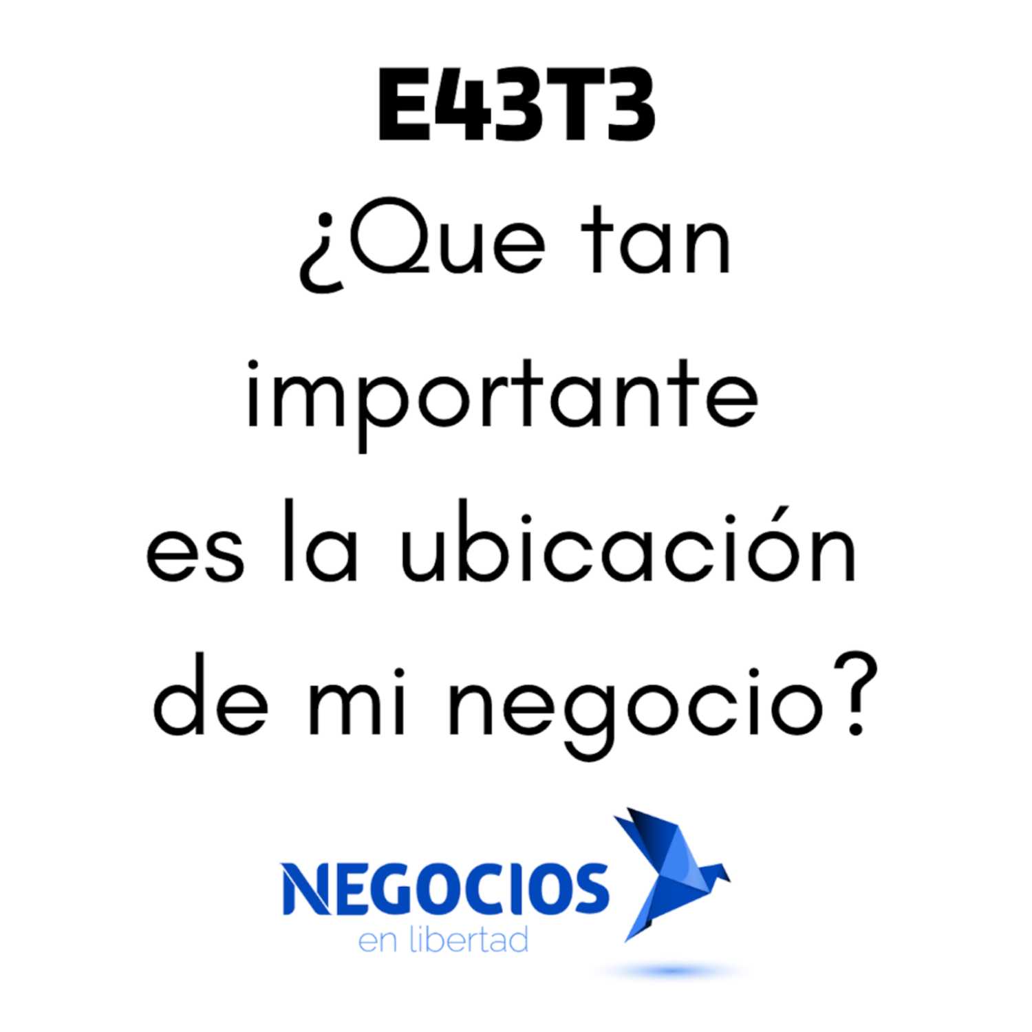 E44T3: ¿Que tan importante es la ubicación de mi negocio?