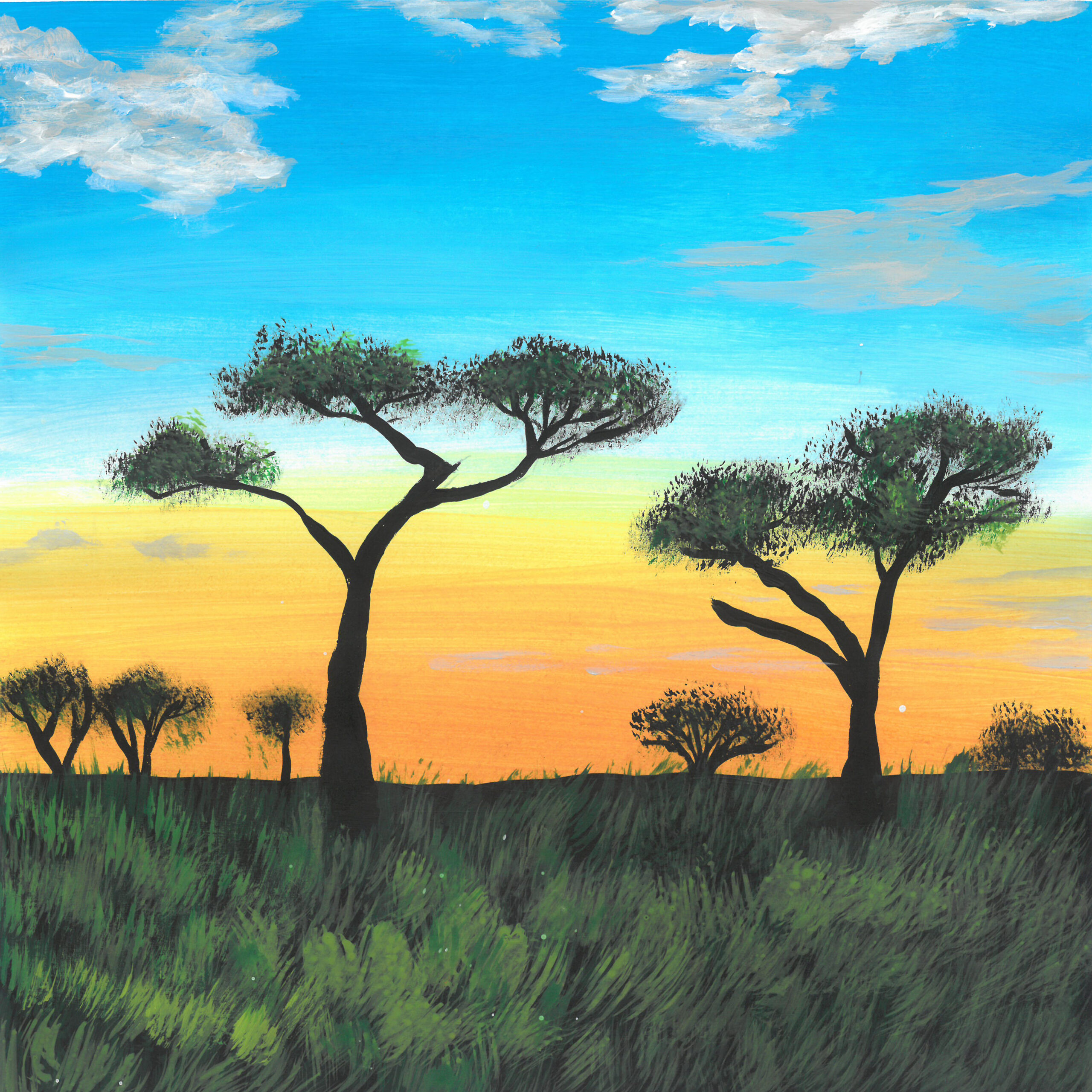 Calm Dawn Chorus in the African Savanna