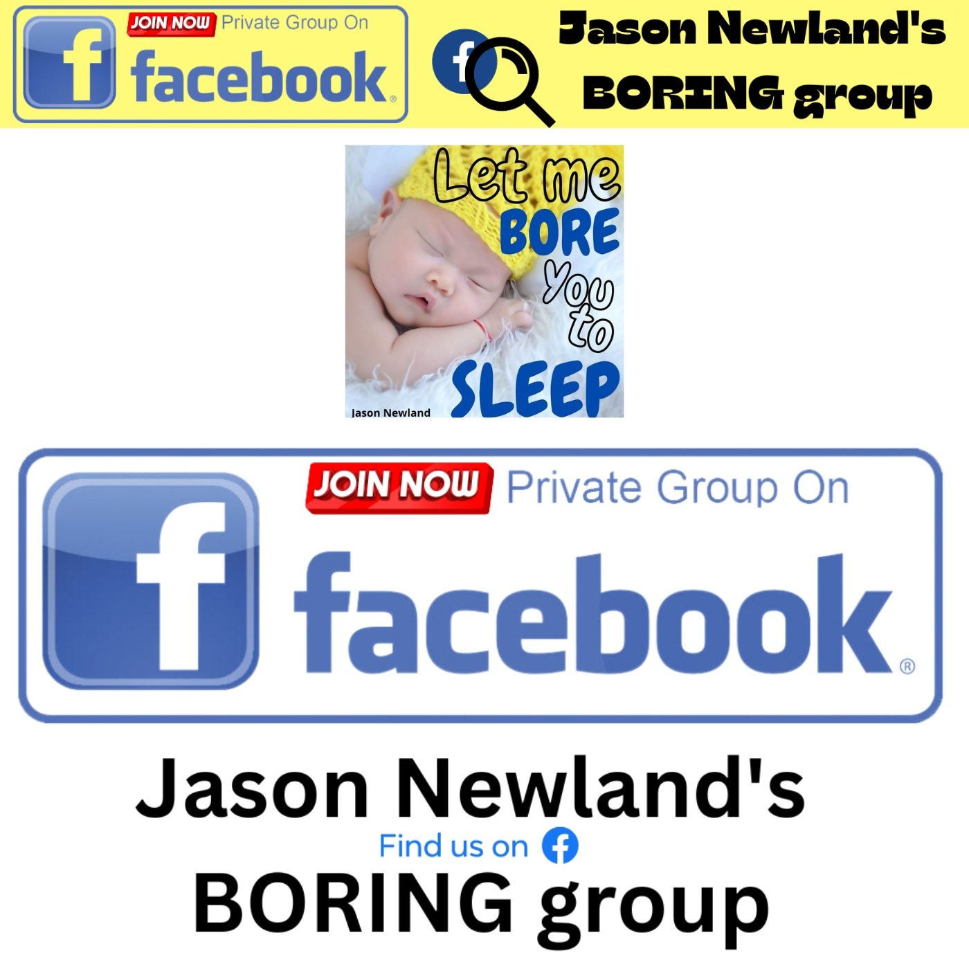 #1028 "Welcome new members to my facebook group" - Let me bore you to sleep