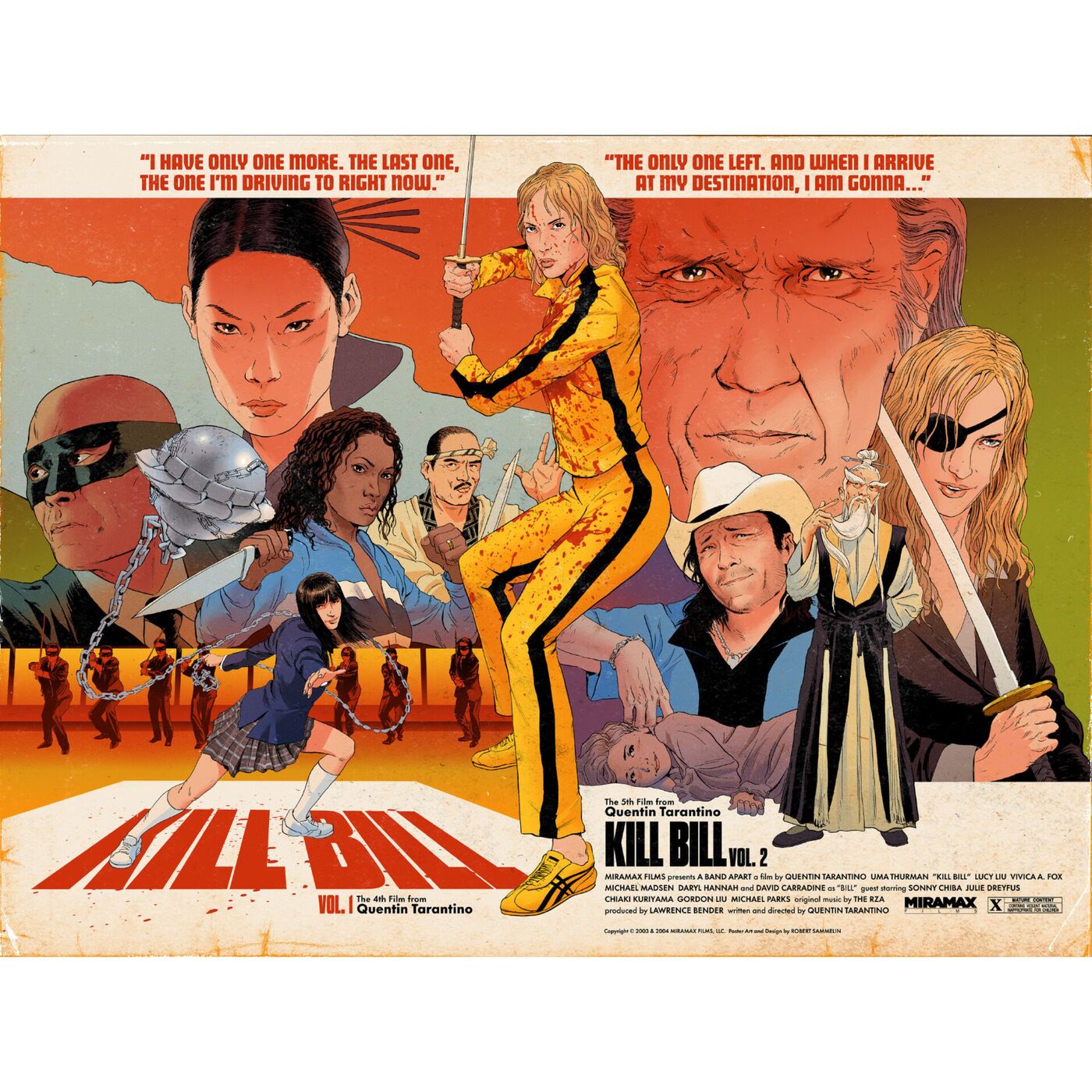 ⁣KILL BILL VOLUME ONE (2003) & VOLUME TWO (2004)