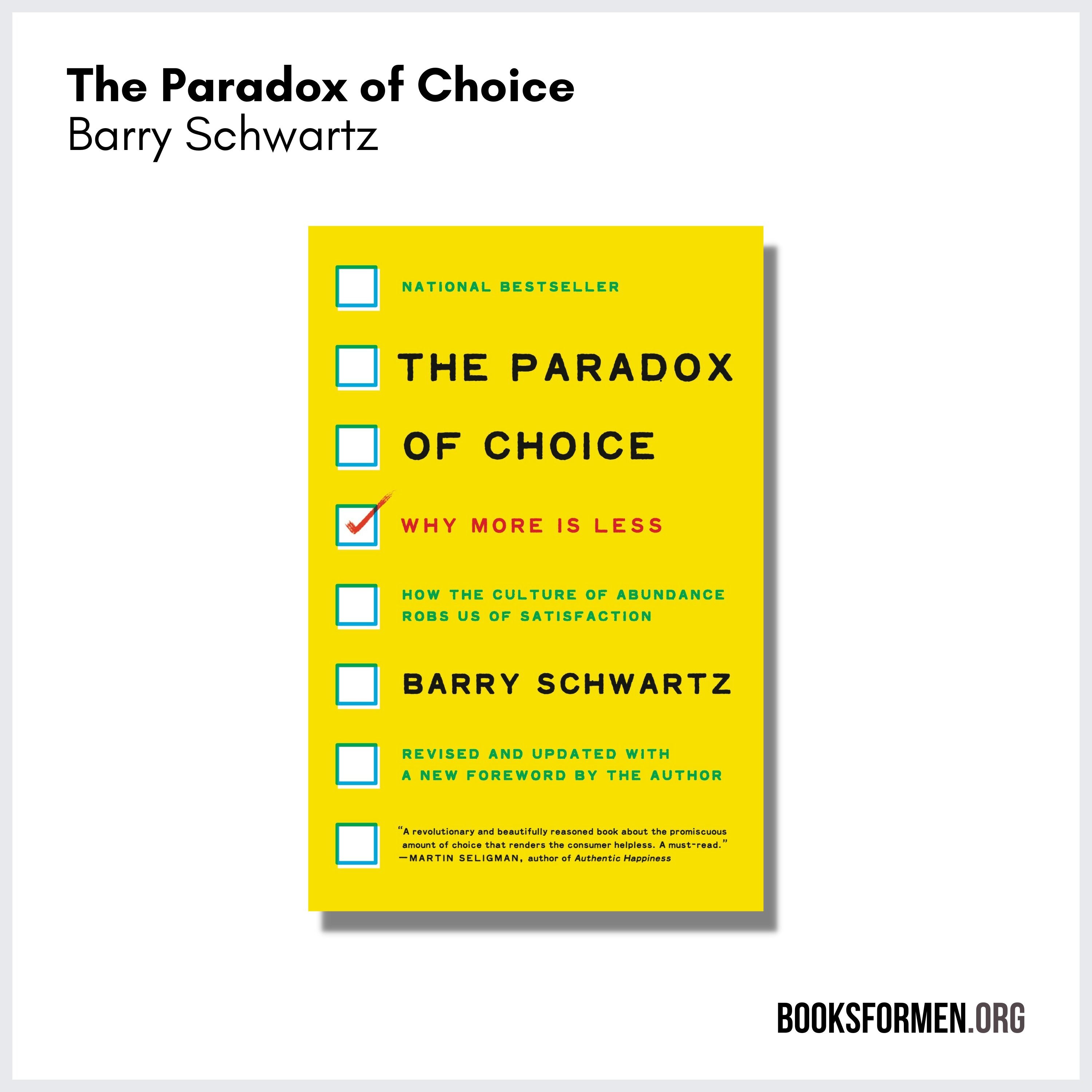 The Paradox of Choice | Barry Schwartz