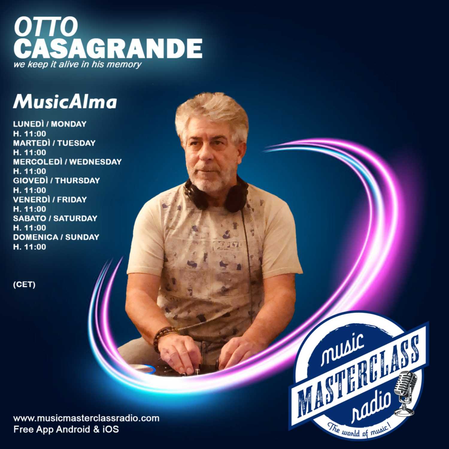 ⁣MusicAlma #437 "MusicMasterClassRadio" By Dj. Otto Casagrande 2023-08-11 H 11:00