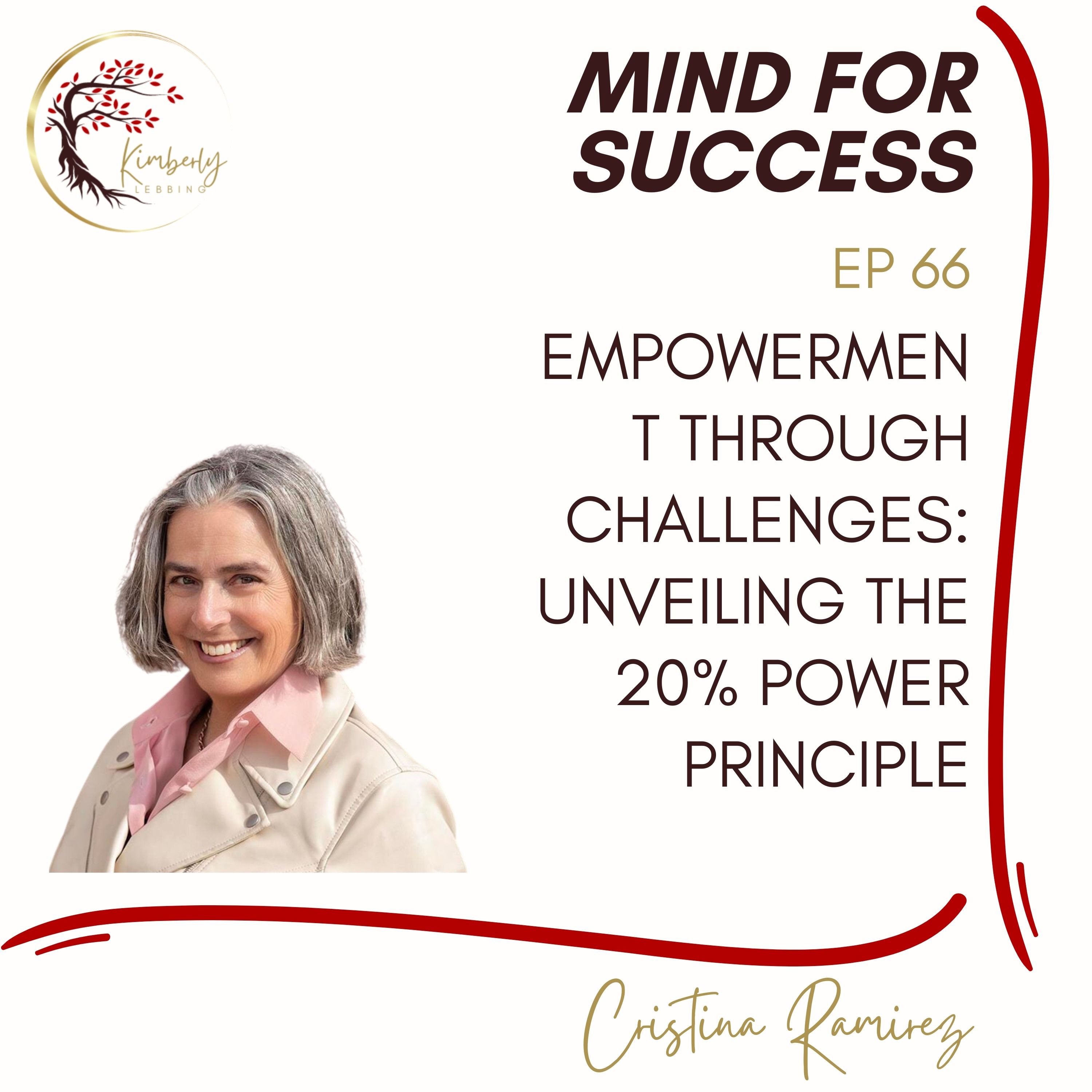 ⁣Empowerment Through Challenges: Unveiling the 20% Power Principle with Cristina Ramirez