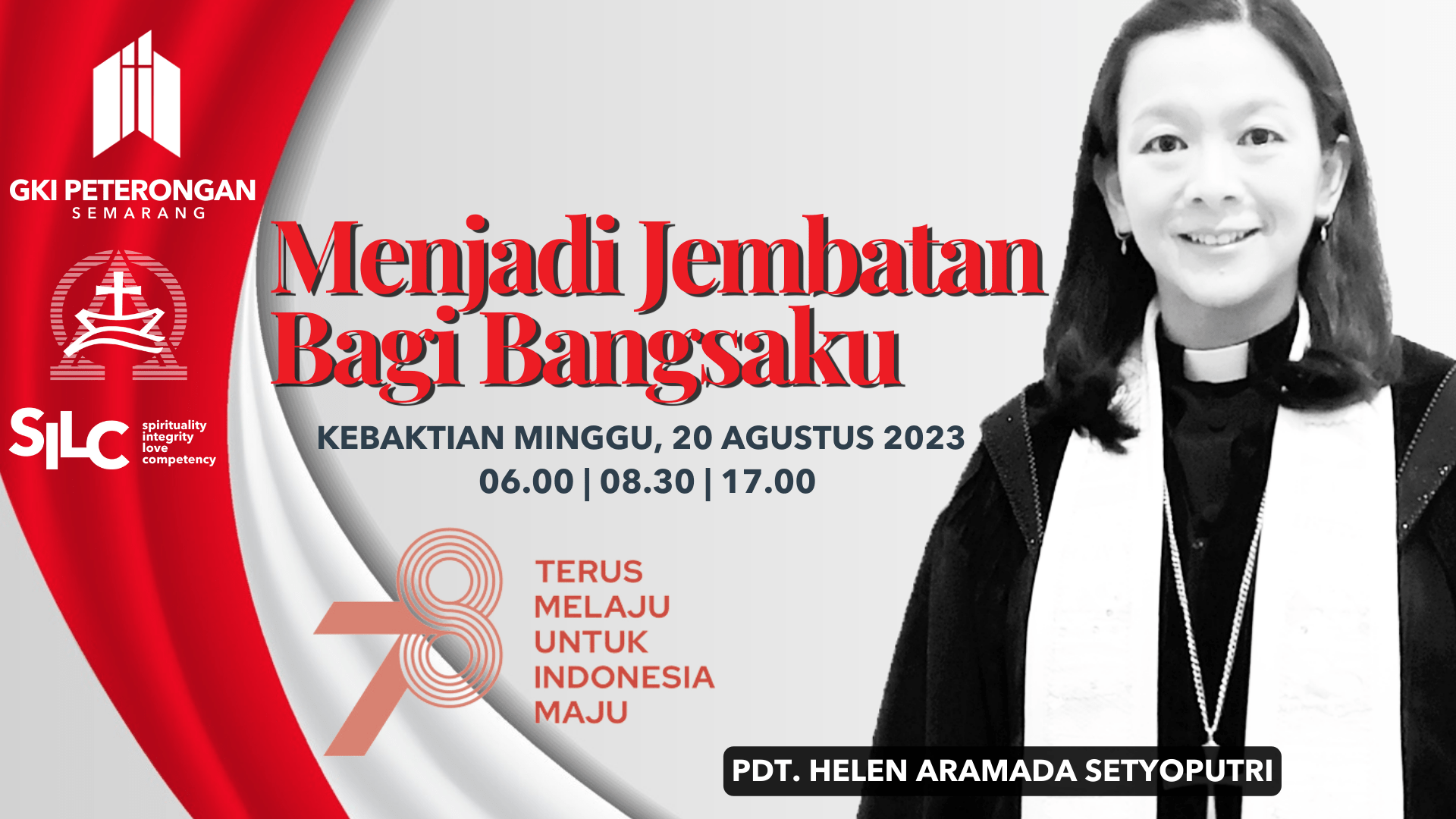 Menjadi Jembatan Bagi Bangsaku  – Ibadah Minggu Pagi 2 – 20 Agustus 2023