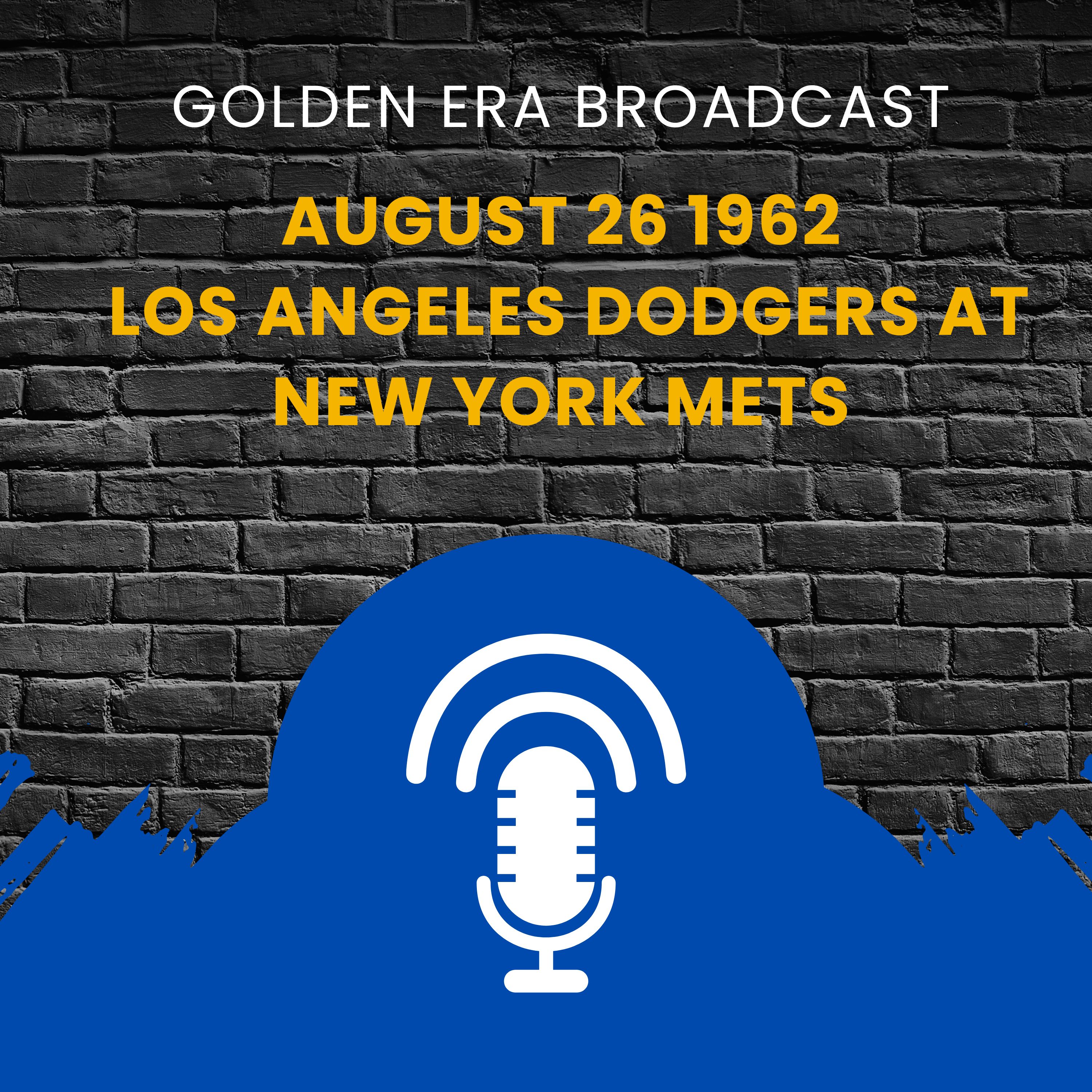 ⁣August 26 1962 Los Angeles Dodgers at New York Mets