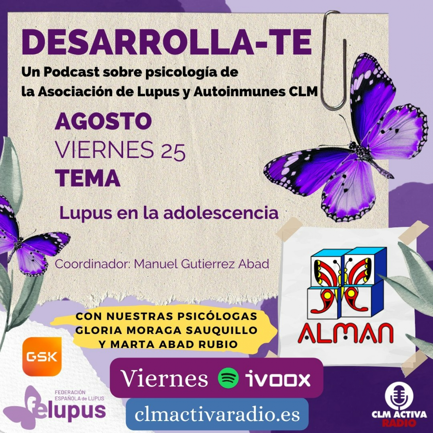 ⁣Desarrolla-te ALMAN la enfermedad de Lupus en la adolescencia