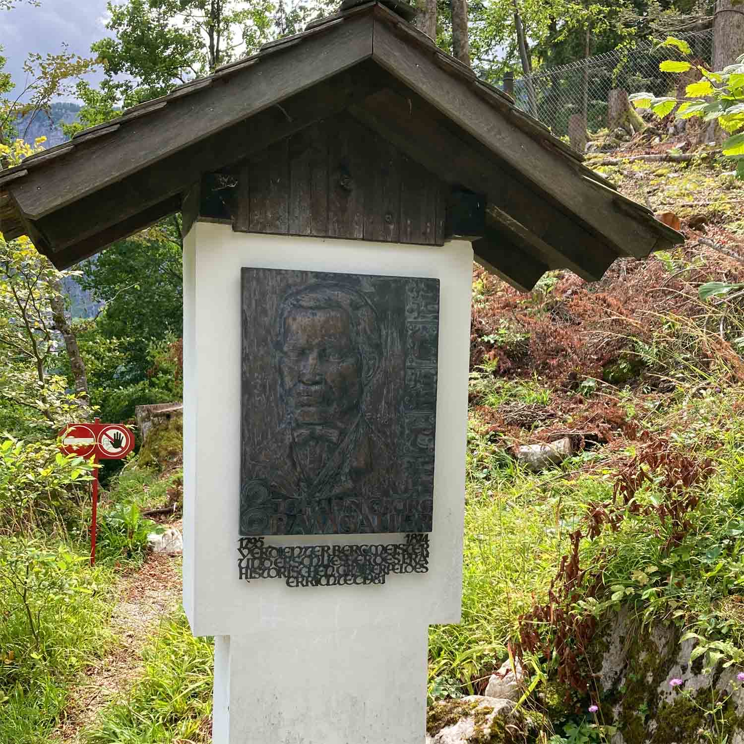 Hallstatt – Johann Georg Ramsauer-Denkmal