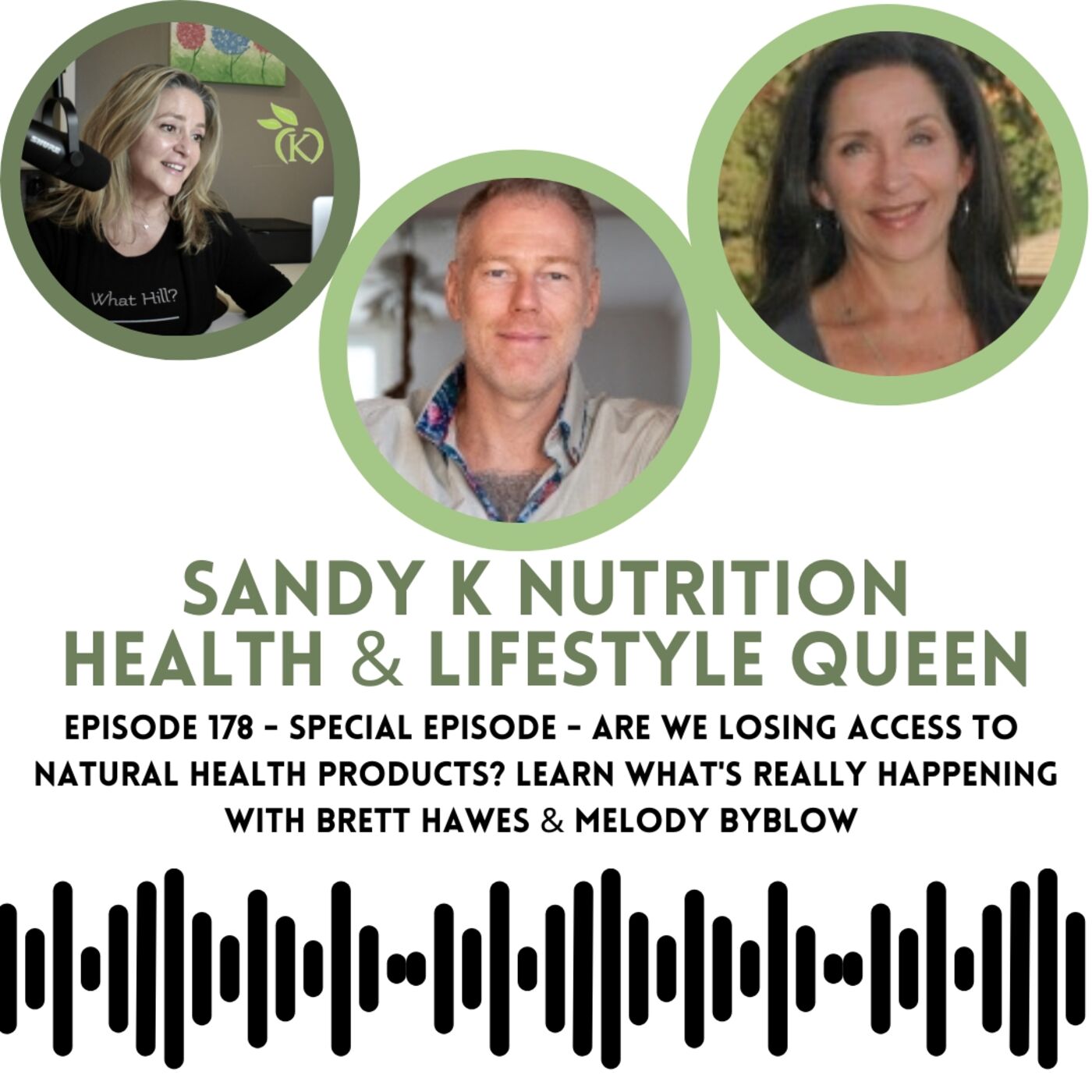 Episode 178 - Special Episode - Are We Losing Access to Natural Health Products? Learn What's Really Happening with Brett Hawes & Melody Byblow