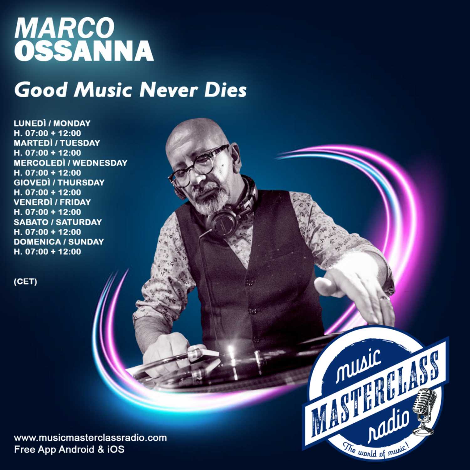 ⁣GMND #584 "MusicMasterClassRadio" By Dj. Marco Ossanna 2023-08-01 H 07:00