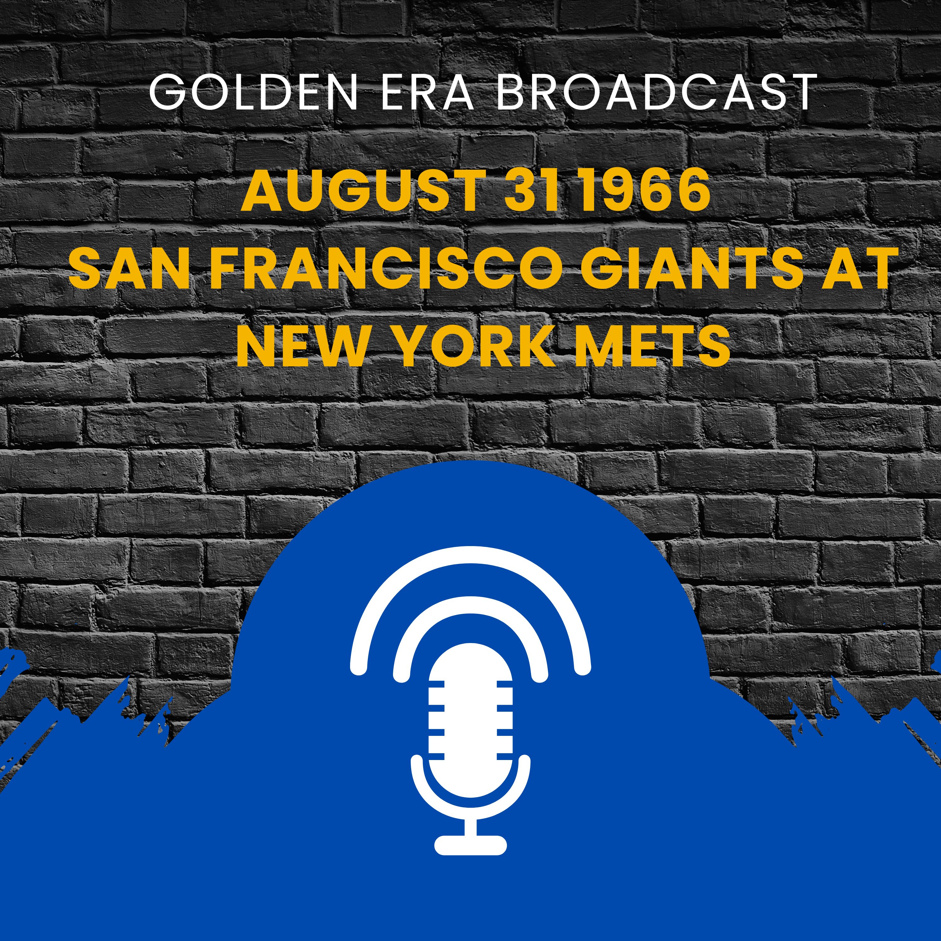 ⁣August 31 1966 San Francisco Giants at New York Mets