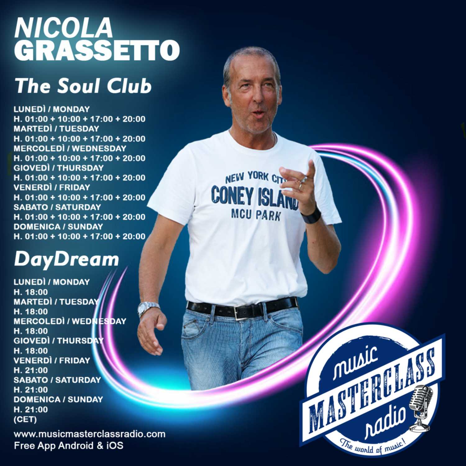 ⁣The Soul Club #1001 "MusicMasterClassRadio" By Dj. Nicola Grassetto 2023-08-10 H 01:00 GMT