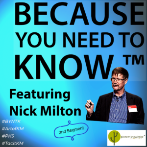 ISO 30401:2018 – All things about Knowledge Standards with Nick Milton