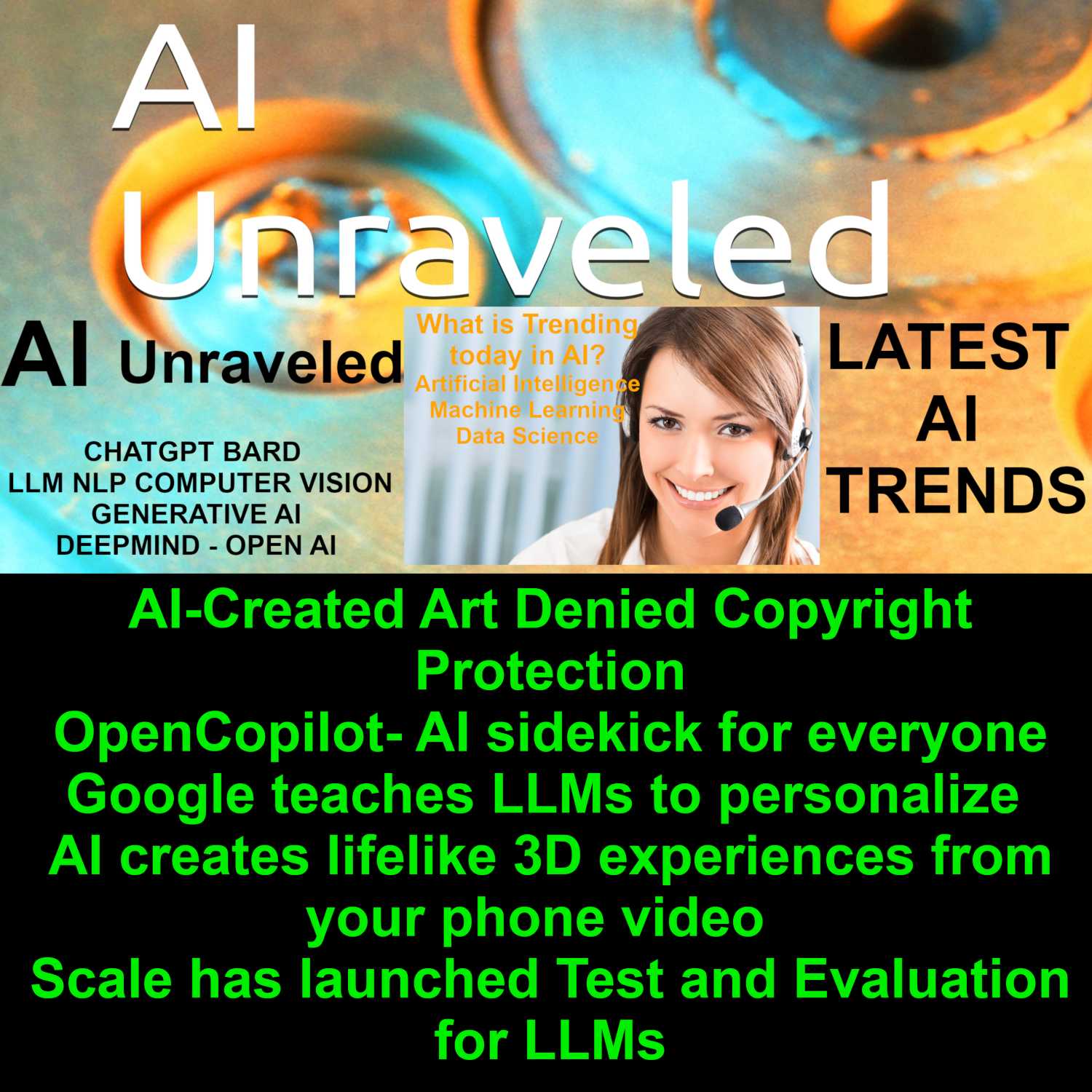 ⁣AI-Created Art Denied Copyright Protection; OpenCopilot- AI sidekick for everyone; Google teaches LLMs to personalize; AI creates lifelike 3D experiences from your phone video;  Local Llama; Scale has launched Test and Evaluation for LLMs