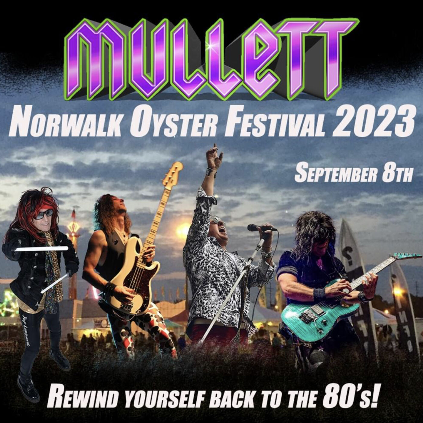 The City's Backyard Ep 55 MULLETT a tribute to the 80's best hair bands is on tour and coming to The Norwalk Oyster Festival this September!