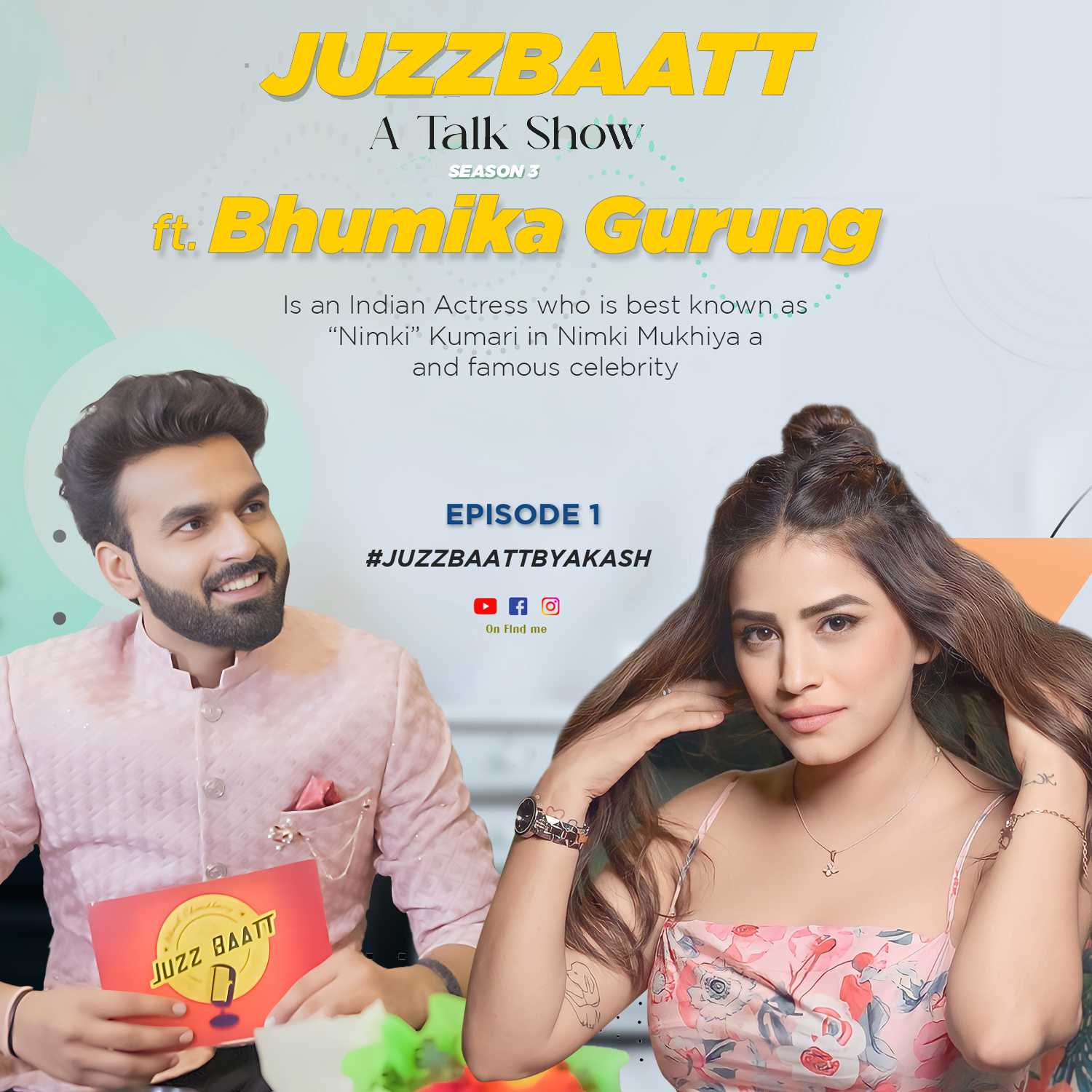 ⁣Bhumika Gurung Aka Nimki Shares Her Journey & Struggle | JuzzBaatt By Akash हिंदी Ep1