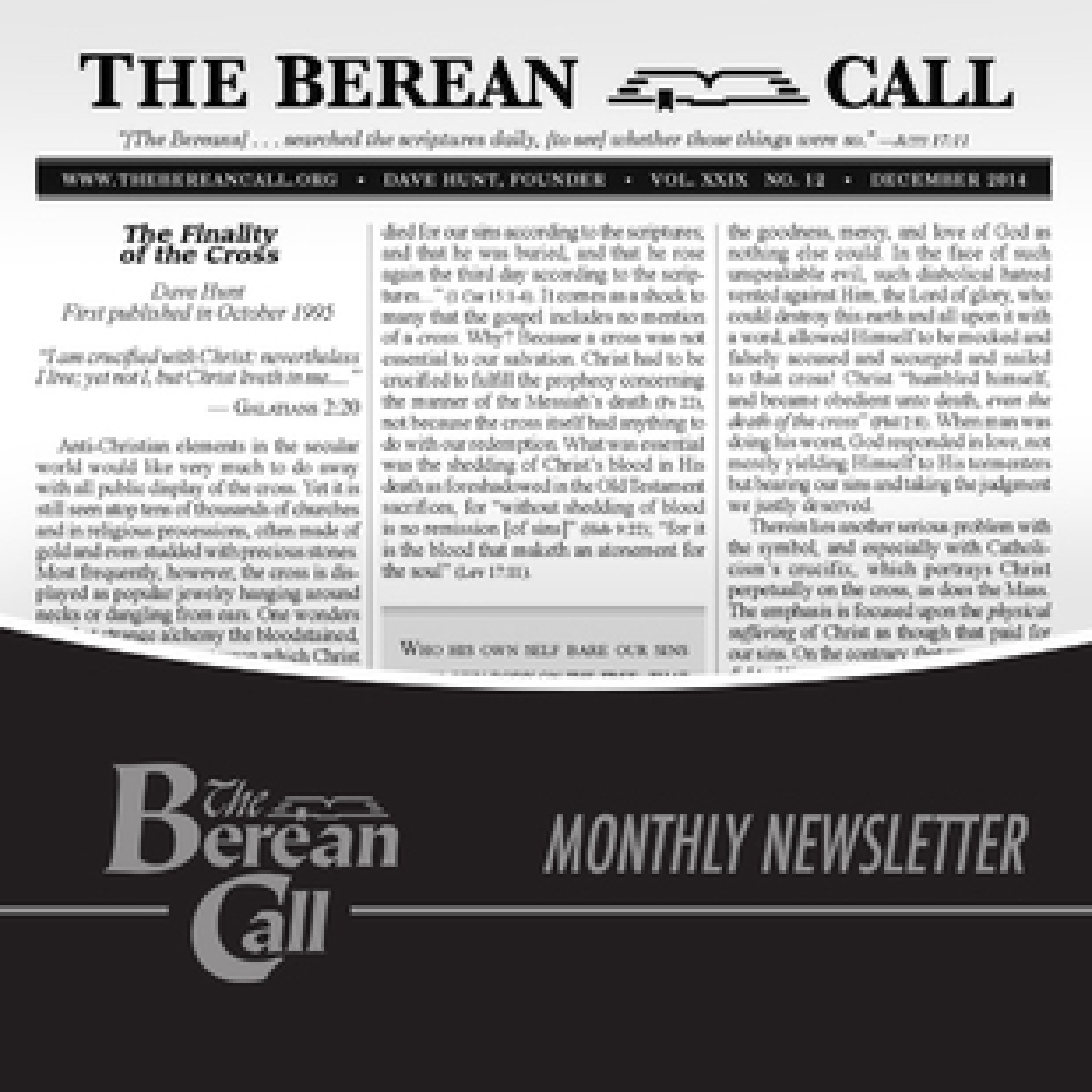 Berean Call Newsletter 