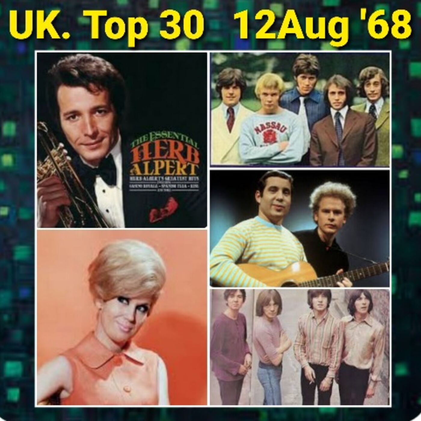 ⁣UK Chart for 12th August 1968