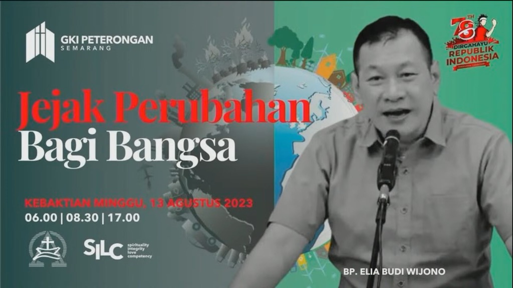 ⁣Jejak Perubahan Bagi Bangsa  – Ibadah Minggu Sore 5 p.m – 13 Agustus 2023