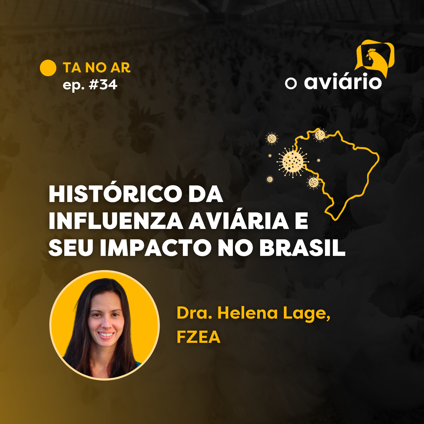 #34 - Histórico da Influenza Aviária e Seu Impacto no Brasil - Dra. Helena Lage