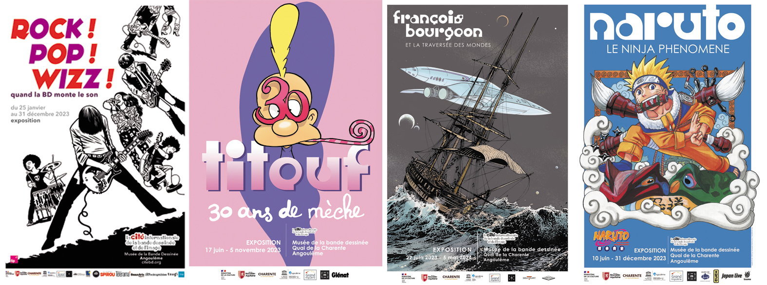 ⁣Office de Tourisme : Cité de la BD – Expositions Rock Pop Wizz