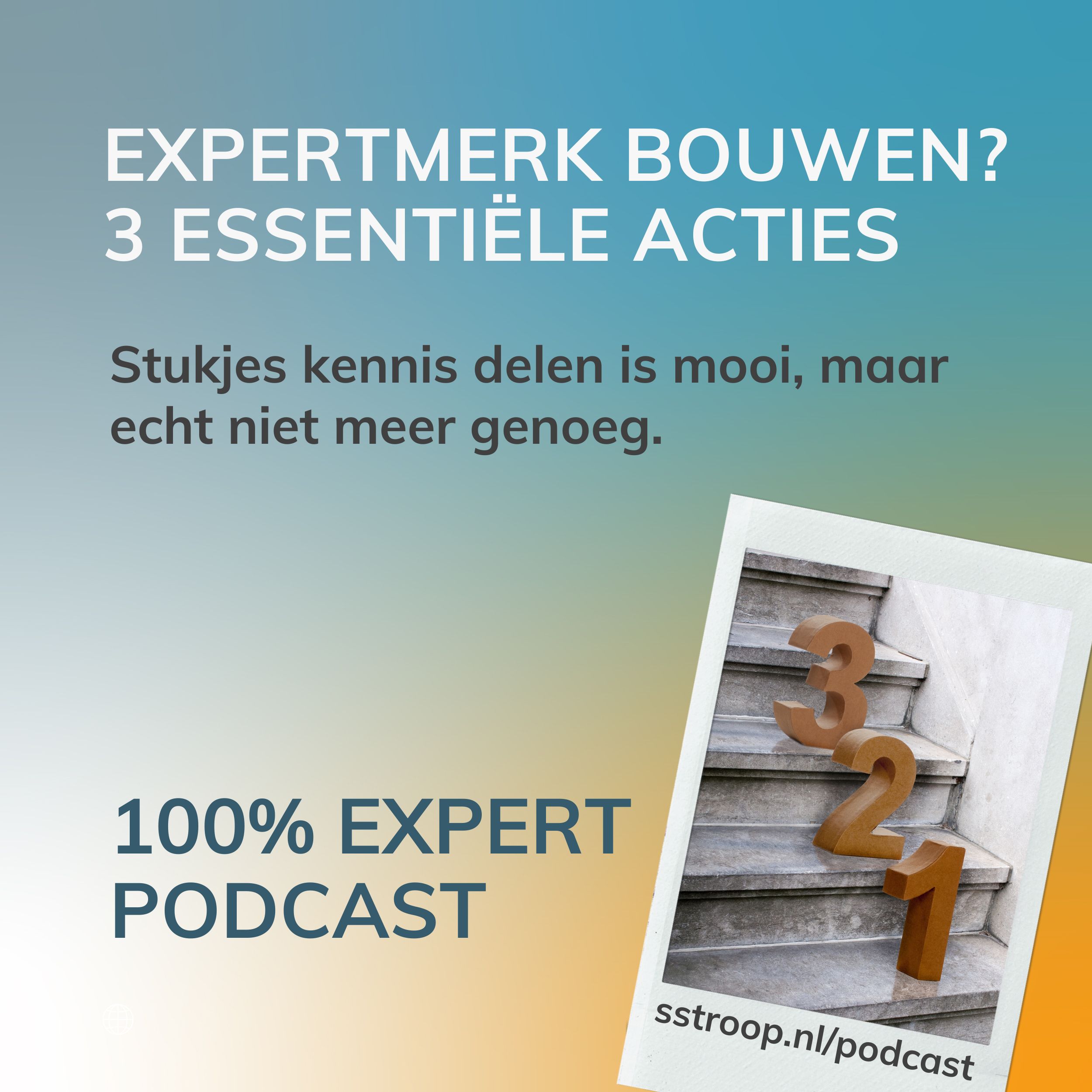 Expertmerk bouwen? Drie onmisbare acties.