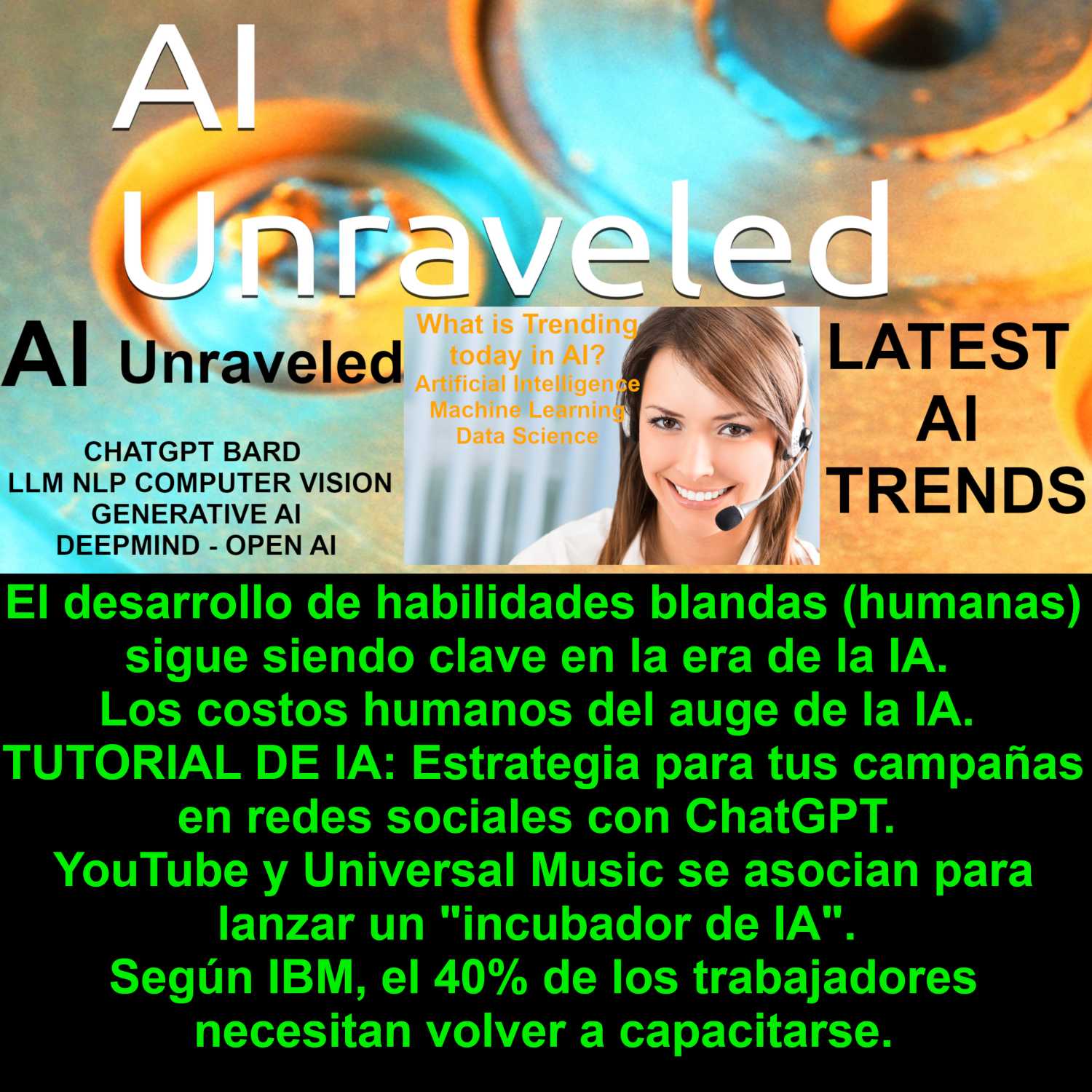 ⁣El desarrollo de habilidades blandas (humanas) sigue siendo clave en la era de la IA. Los costos humanos del auge de la IA. TUTORIAL DE IA: Estrategia para tus campañas en redes sociales con ChatGPT. 