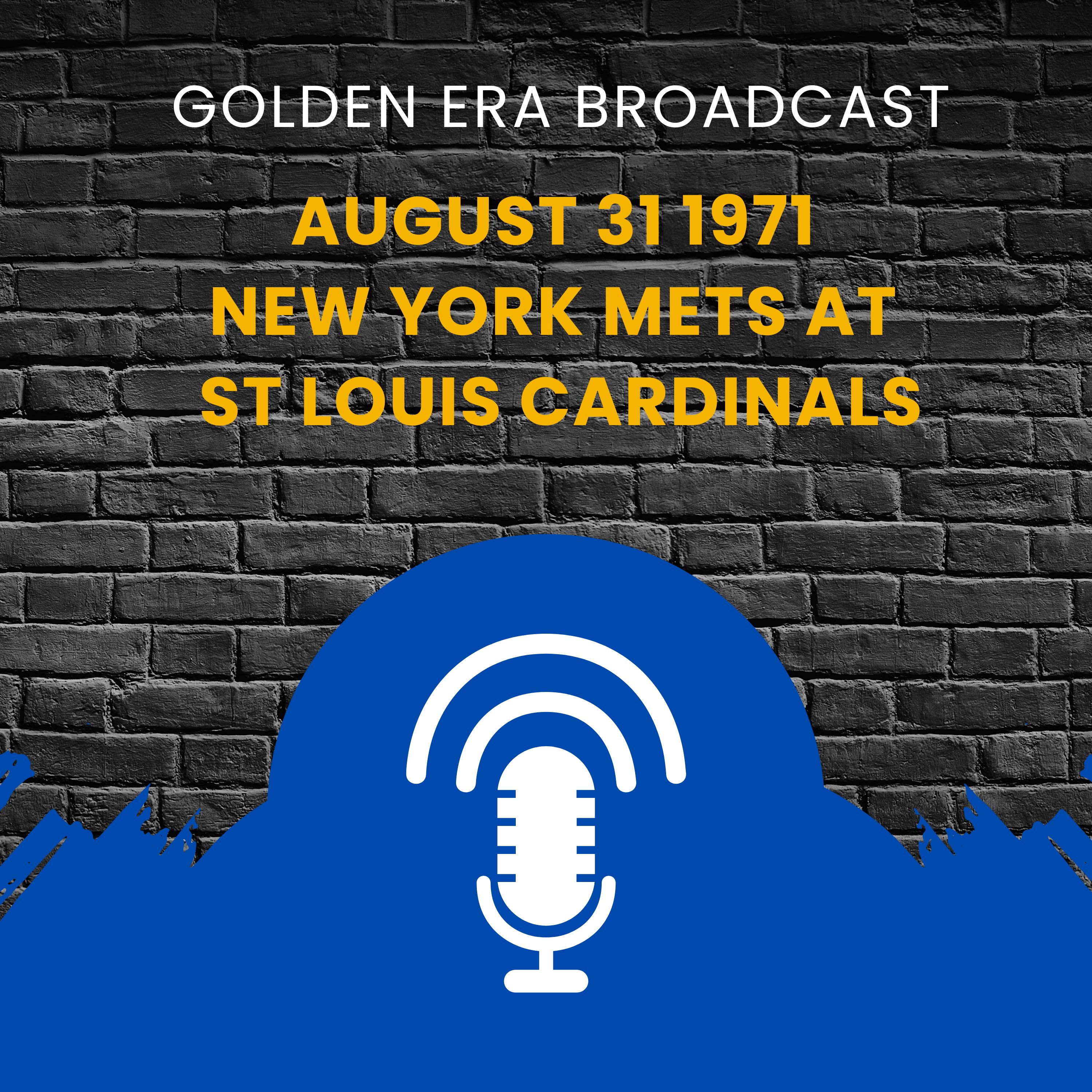 ⁣August 31 1971 New York Mets at St Louis Cardinals