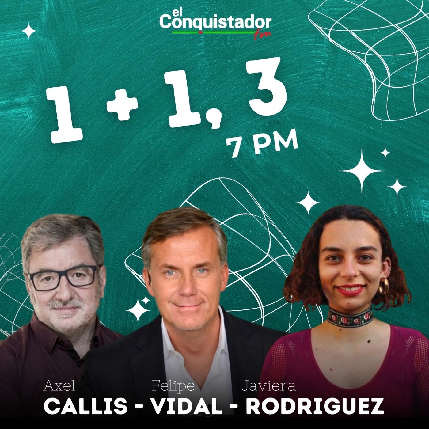 ⁣1 + 1 = 3 | Felipe Vidal,  Axel Callis y Javiera Rodríguez  28-08-2023