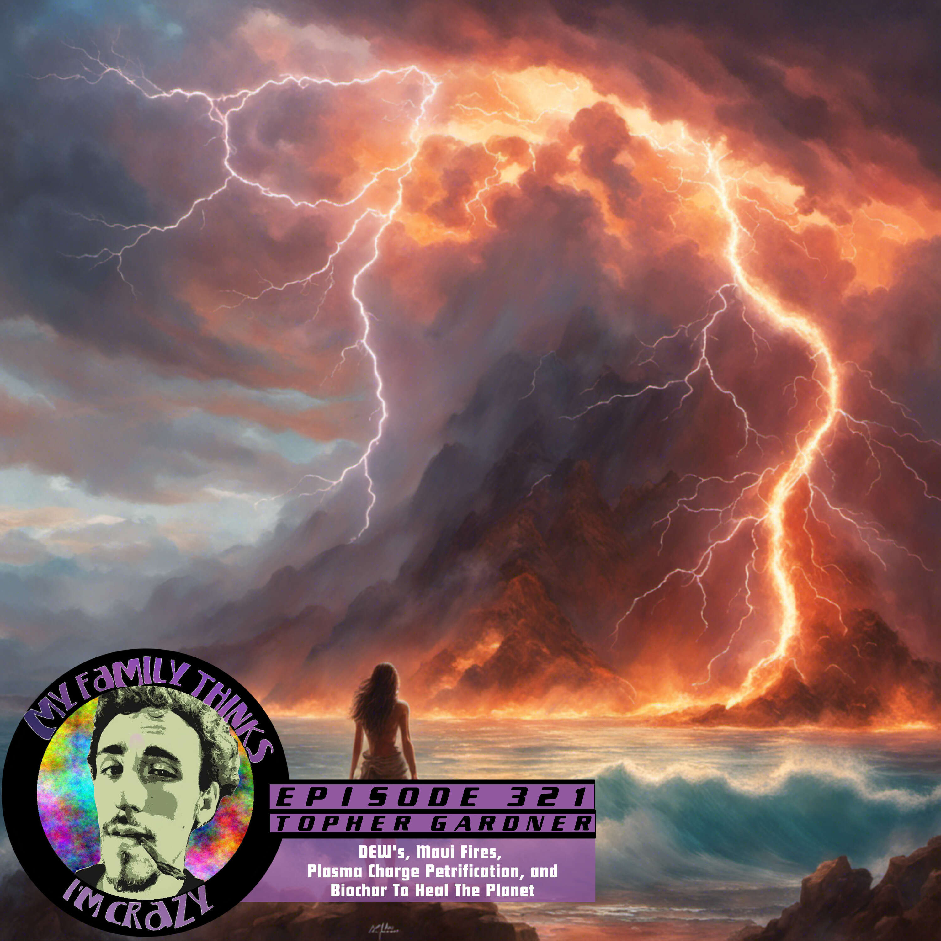 ⁣Topher Gardner | DEW's, Maui Fires, Plasma Charge Petrification, and Biochar To Heal The Planet