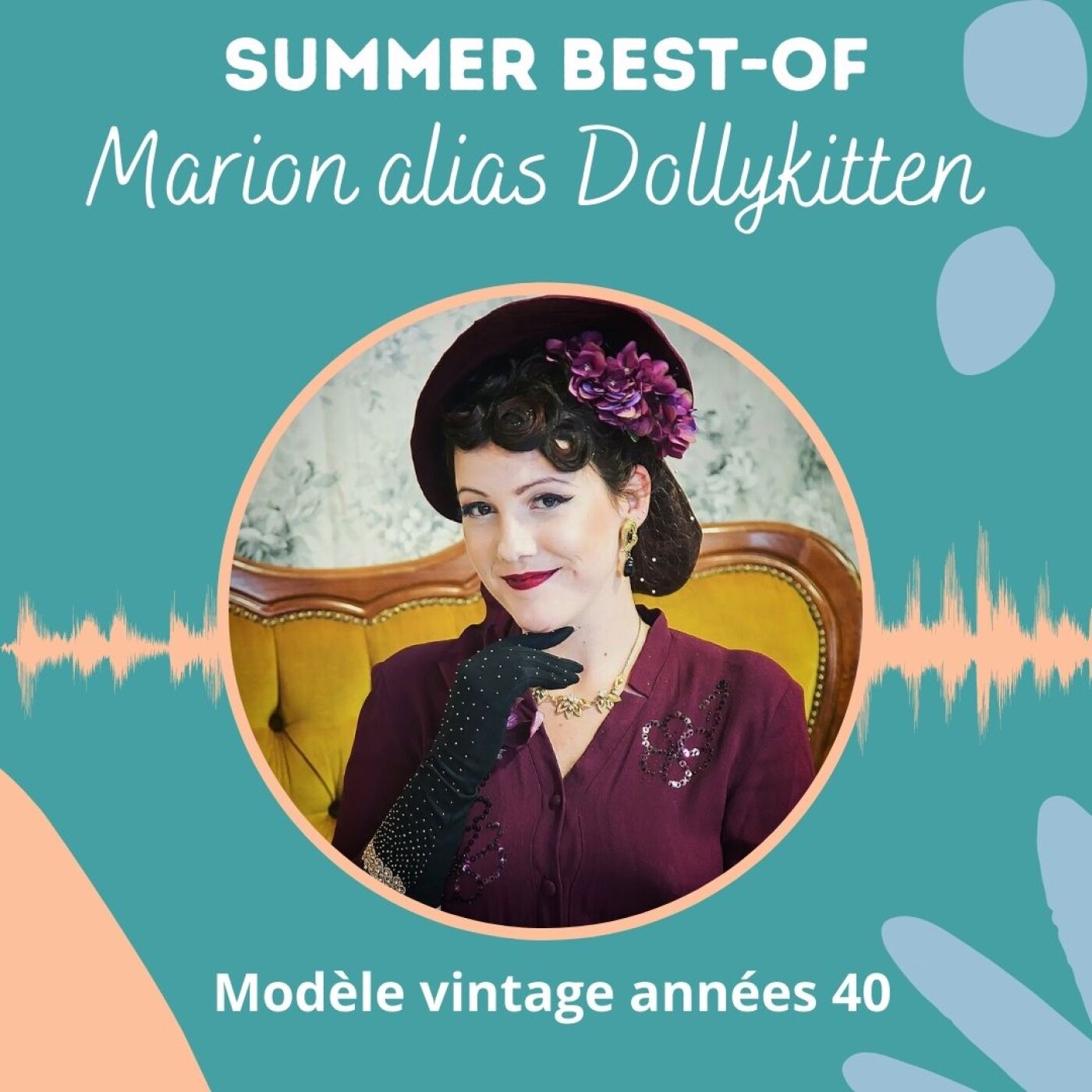 ⁣Modèle Vintage années 40 avec Marion alias Dollykitten [Summer Best Of]