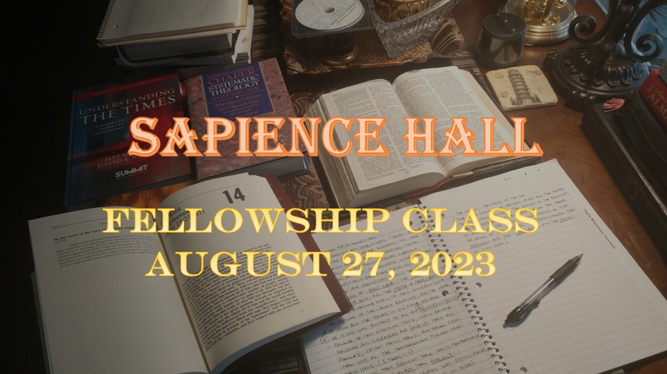 Sunday School Fellowship Class – August 27, 2023 – Luke 4:1-13 – Dr. Roger G. Ford, Ph.D., P.E.